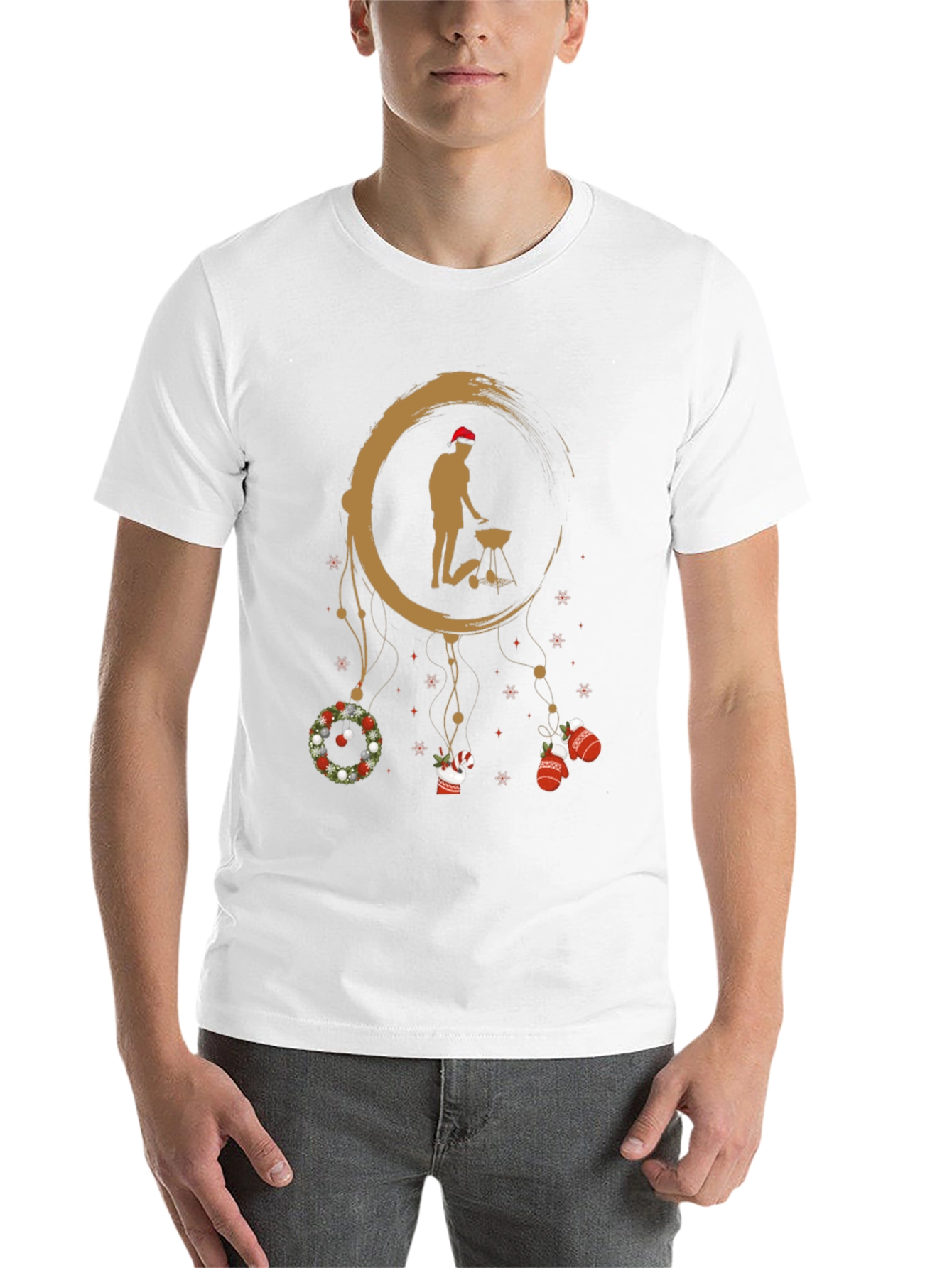 Black Holiday BBQ T-Shirt - Grill Master Dreamcatcher view 14
