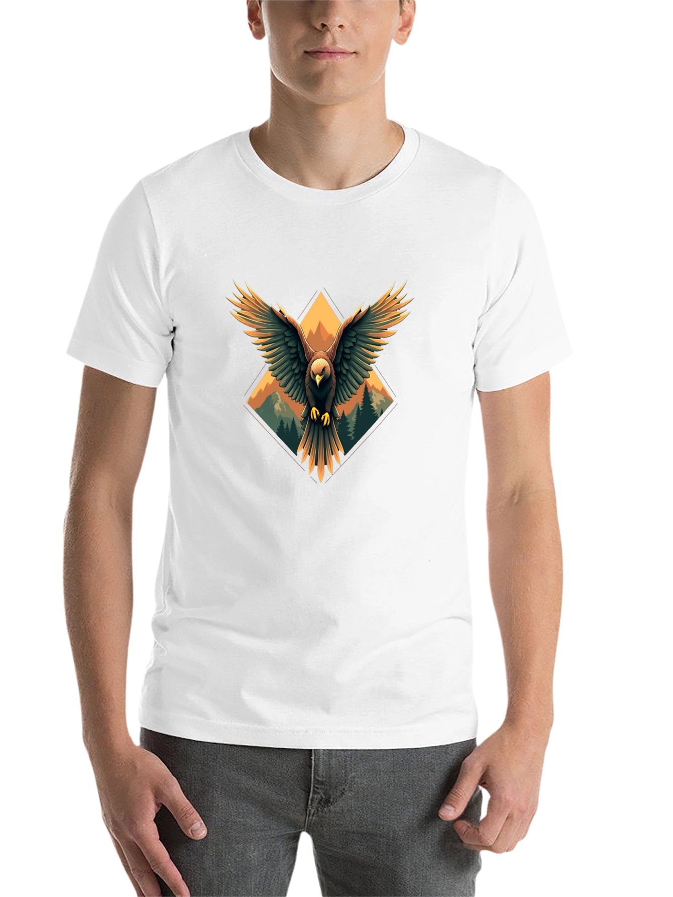 Black Eagle Graphic Tee - Black view 14