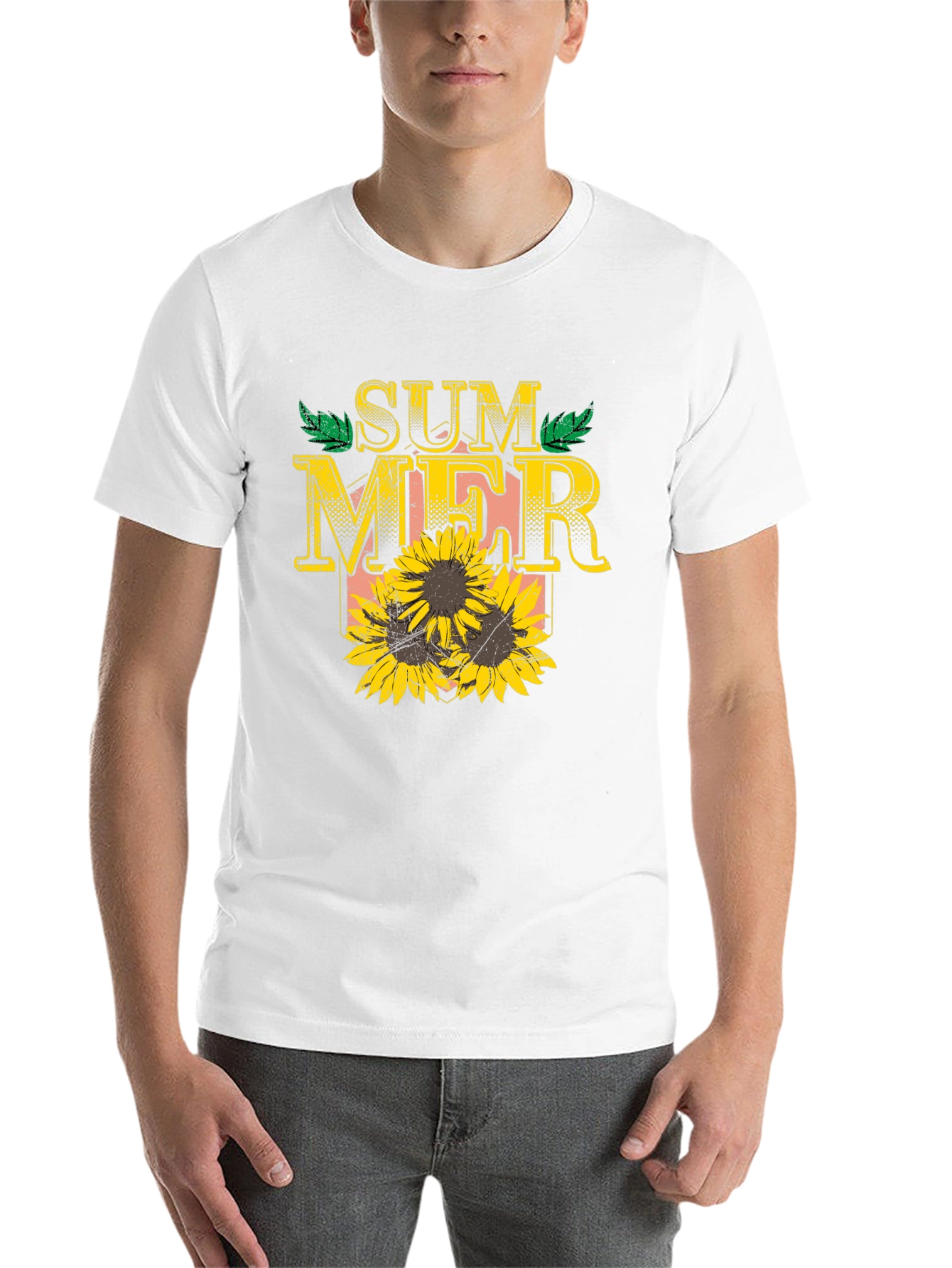 Summer Sunflower Graphic T-Shirt - 14