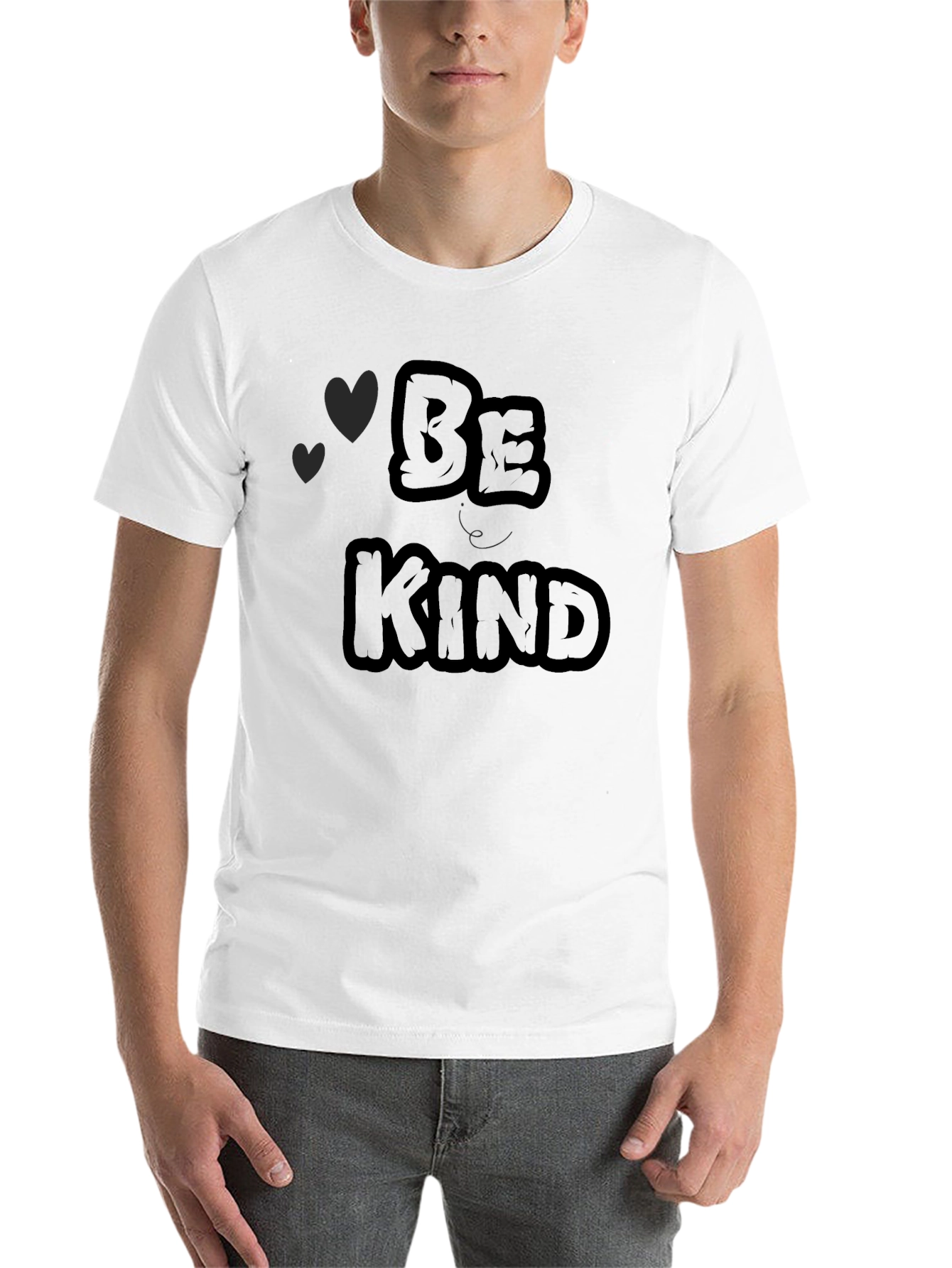 Black Be Kind Graphic Tee - Black Casual Shirt view 14