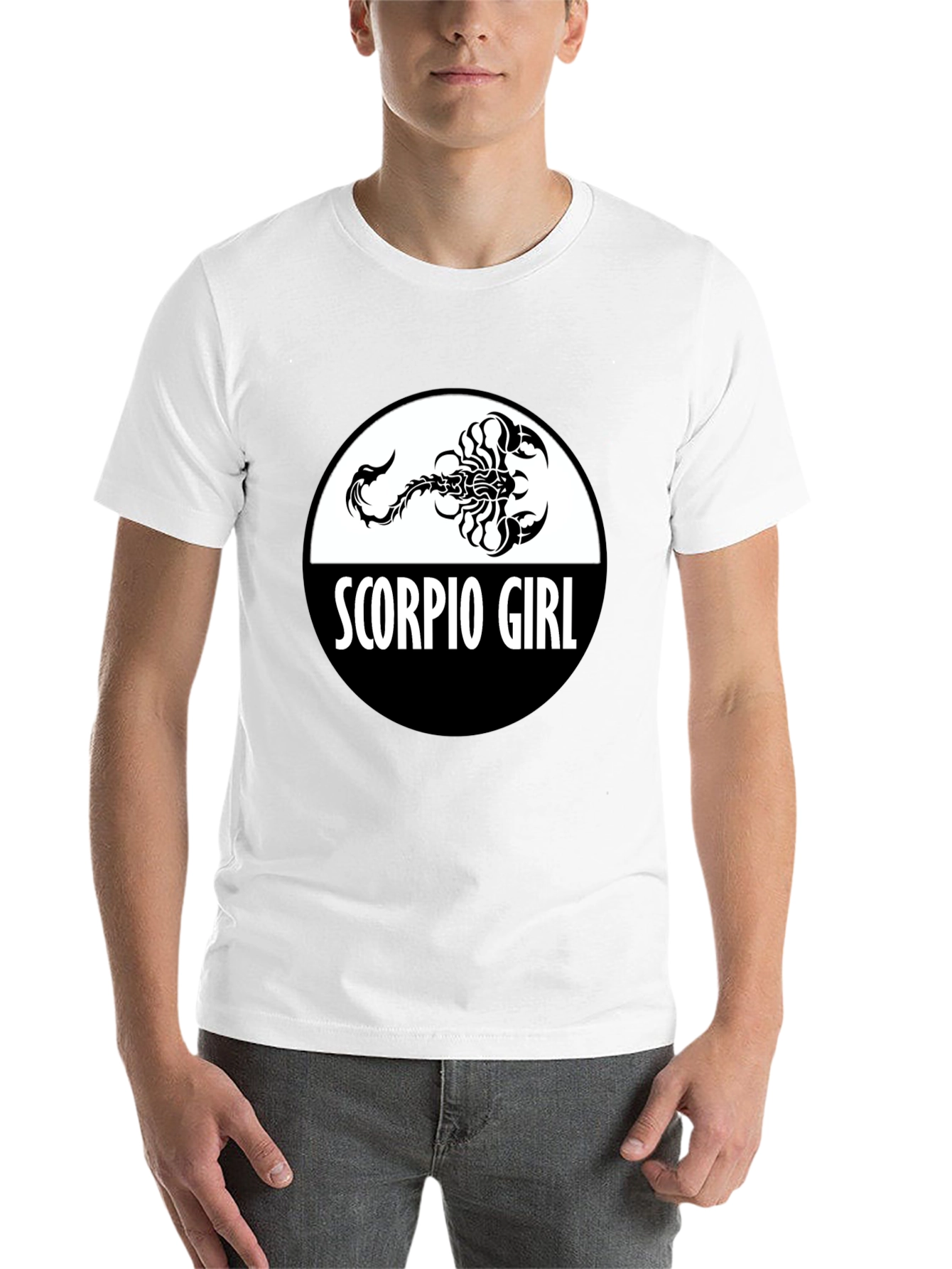 Black Scorpio Girl Zodiac Sign T-Shirt - Black view 14