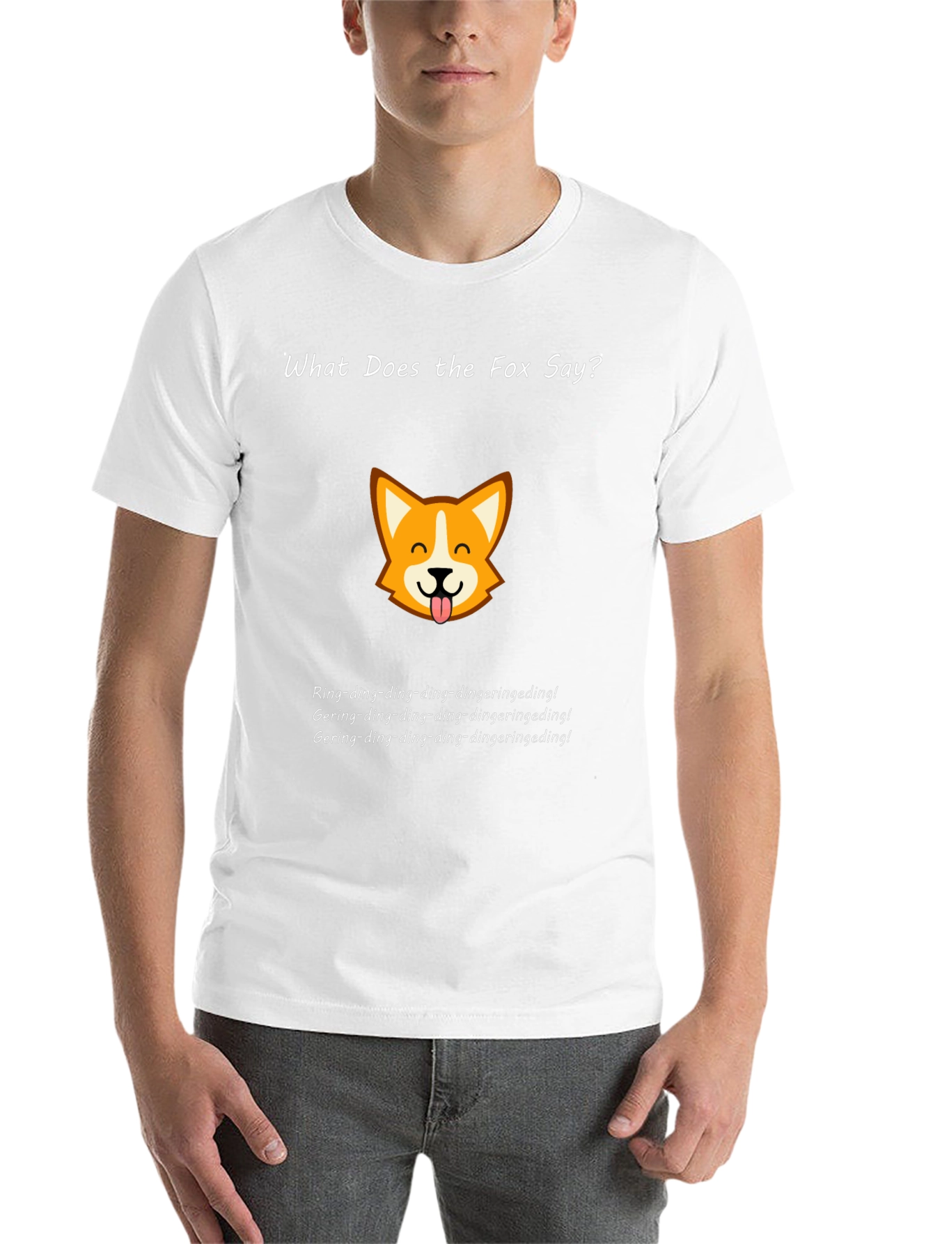 Black What Does the Fox Say Black T-Shirt view 14