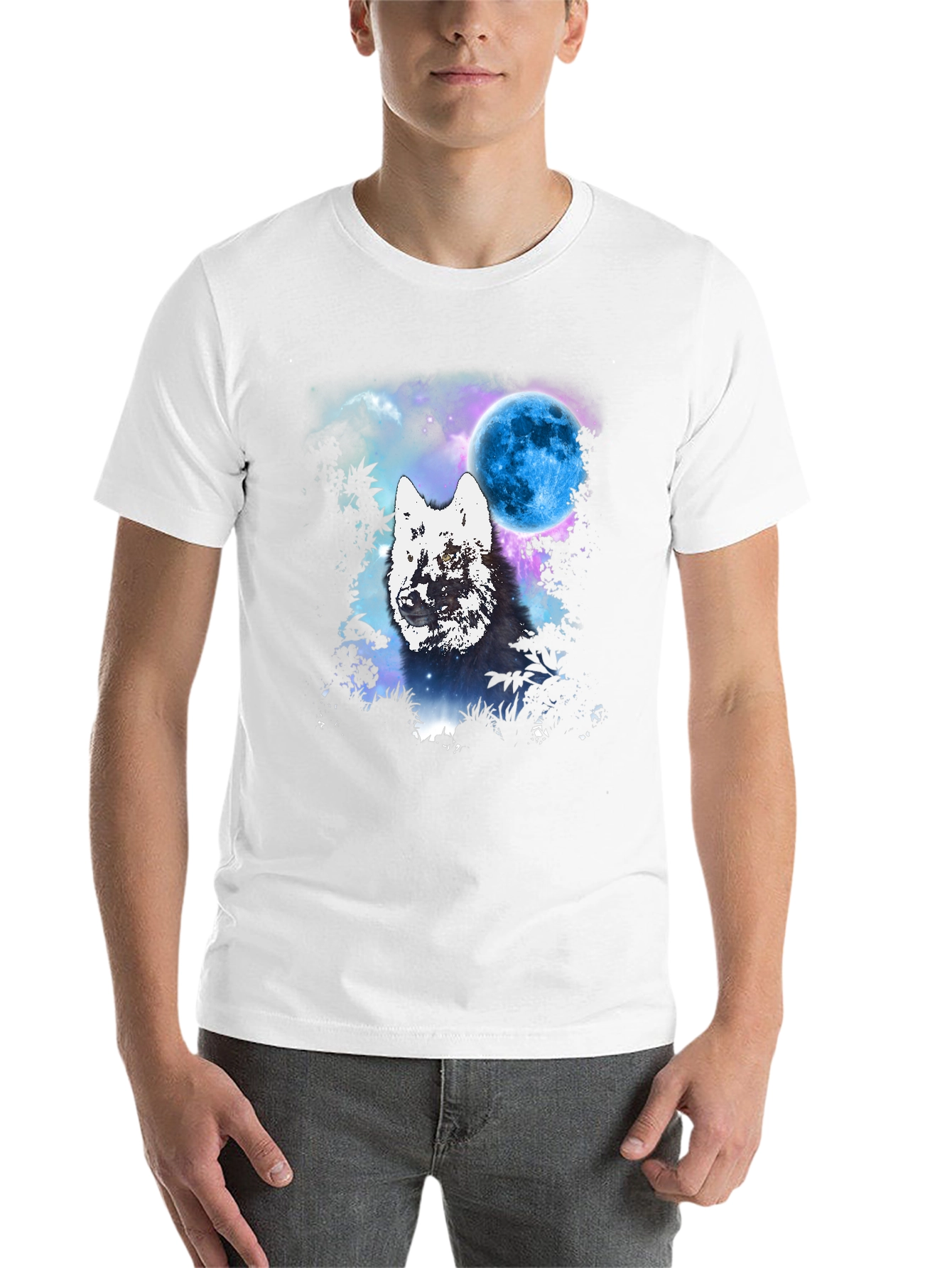 Black Wolf Moon Graphic Tee view 14