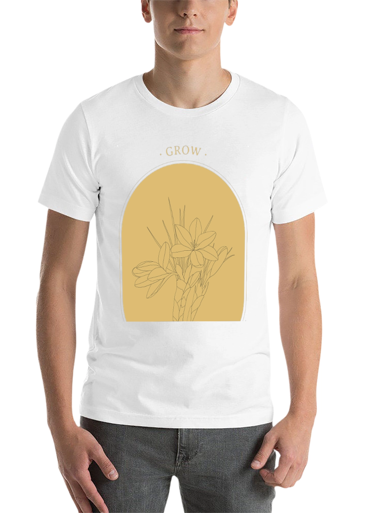 Black Grow Graphic T-Shirt - Black Botanical Tee view 14