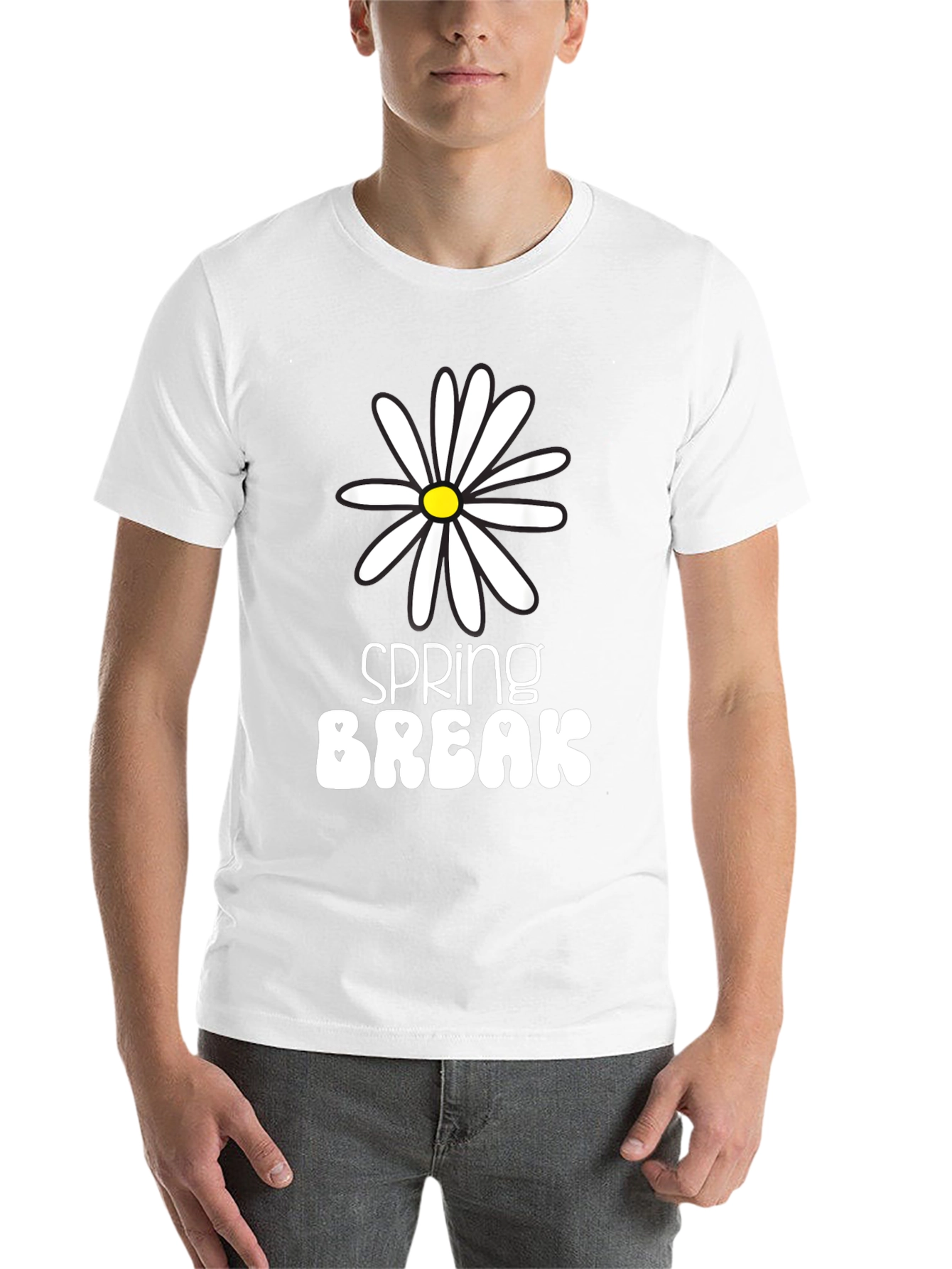 Black Spring Break Daisy Graphic Tee - Unisex view 14