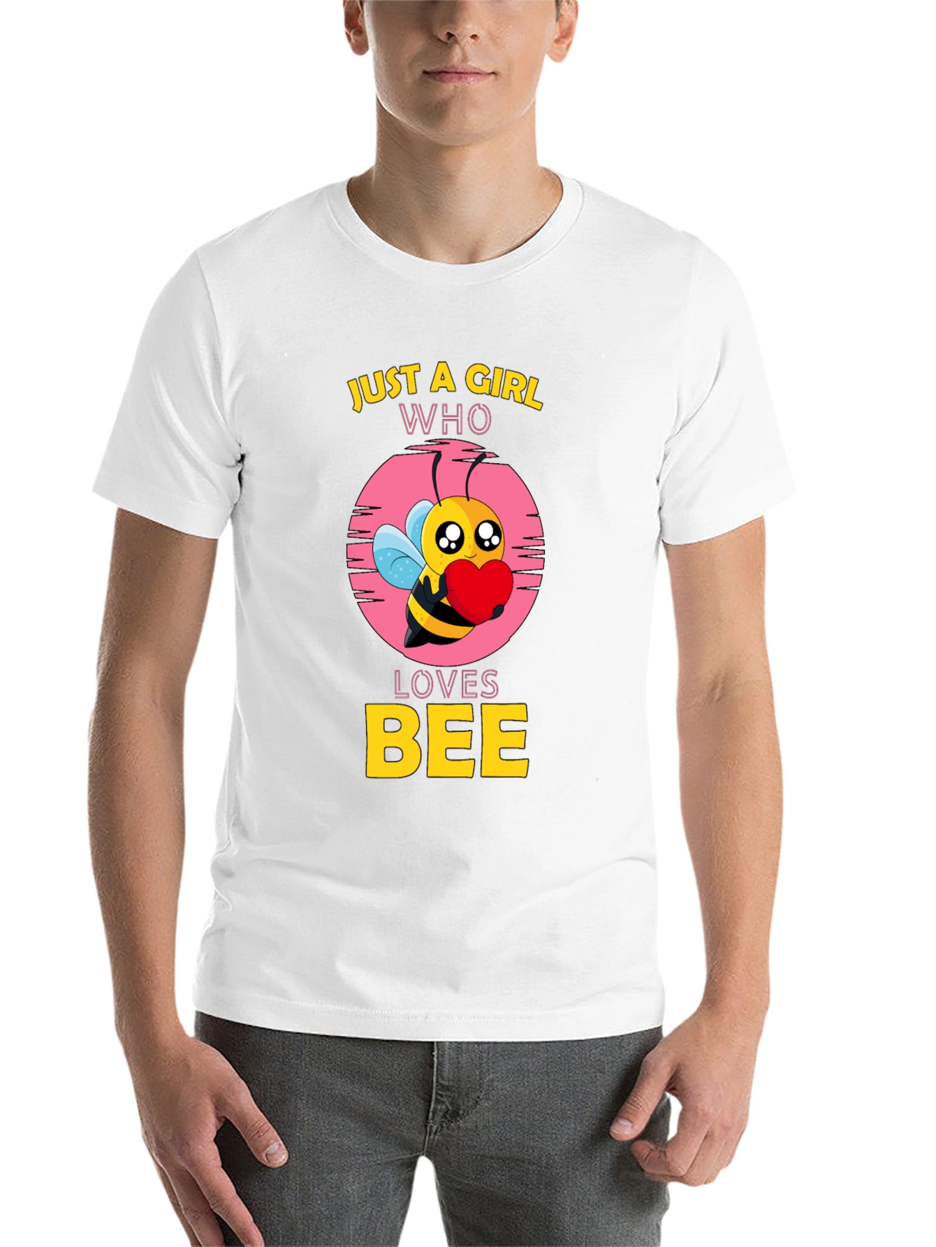 Black Just A Girl Who Loves Bee Black T-Shirt view 14