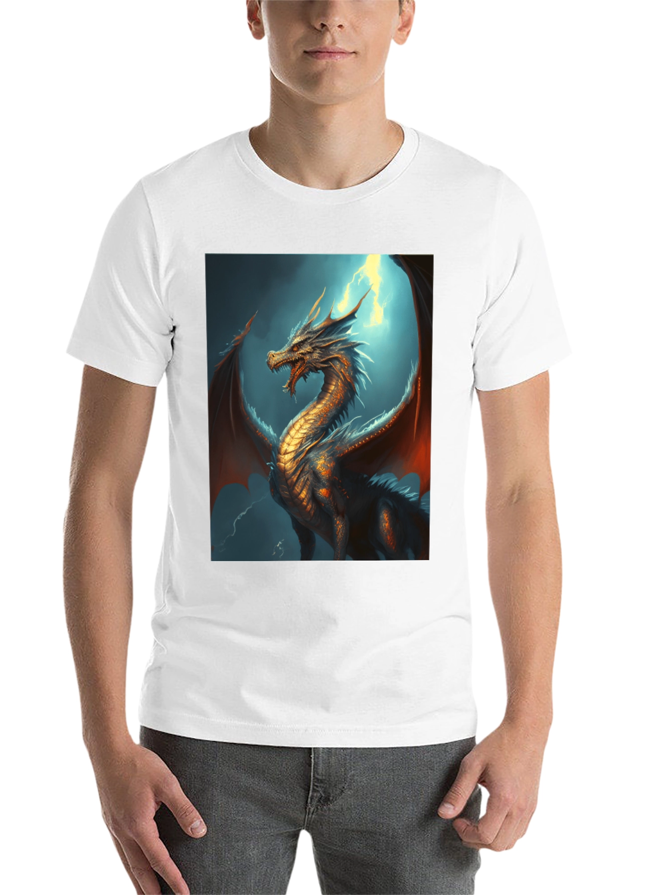 Black Dragon Graphic Tee - Fantasy Style view 14