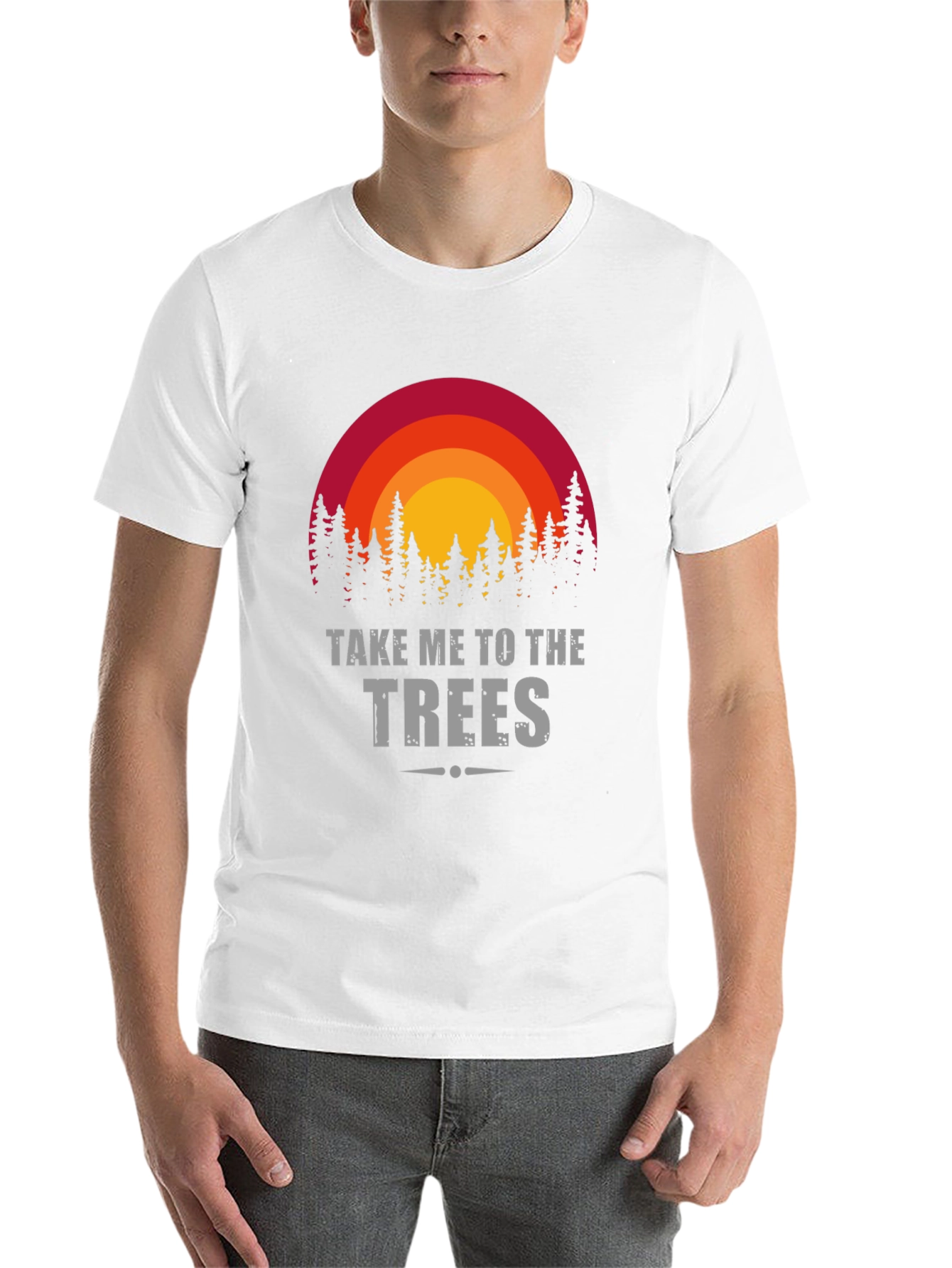 Black Take Me To The Trees Graphic Tee view 14