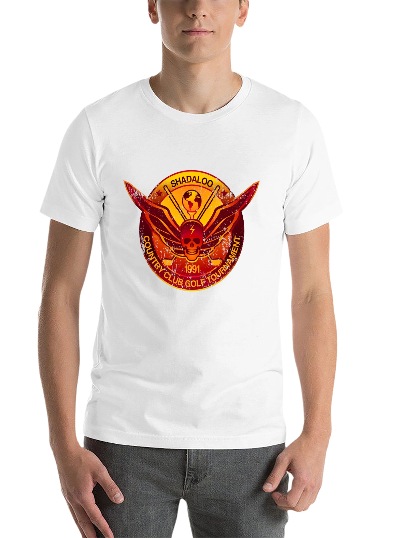 Black Shadaloo Country Club Golf Tournament T-Shirt view 14