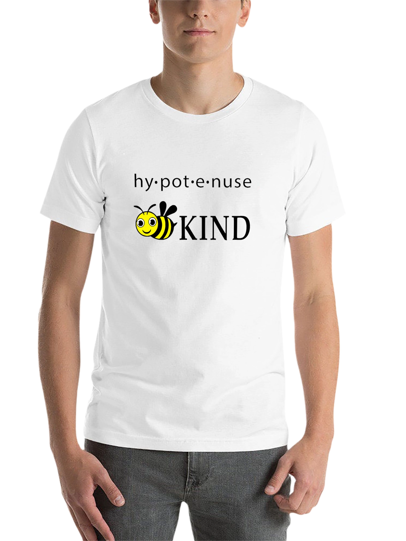 Black Bee Kind T-Shirt - Funny Math Pun view 14