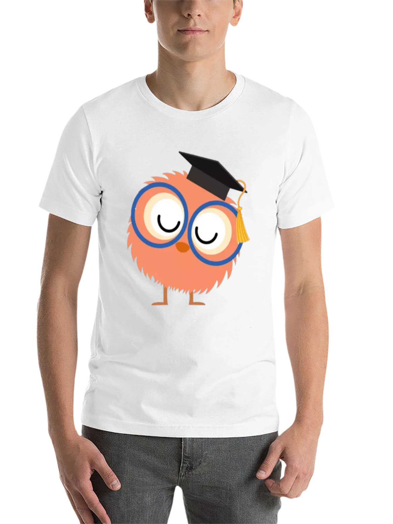 Black Cute Graduate Owl T-Shirt view 14