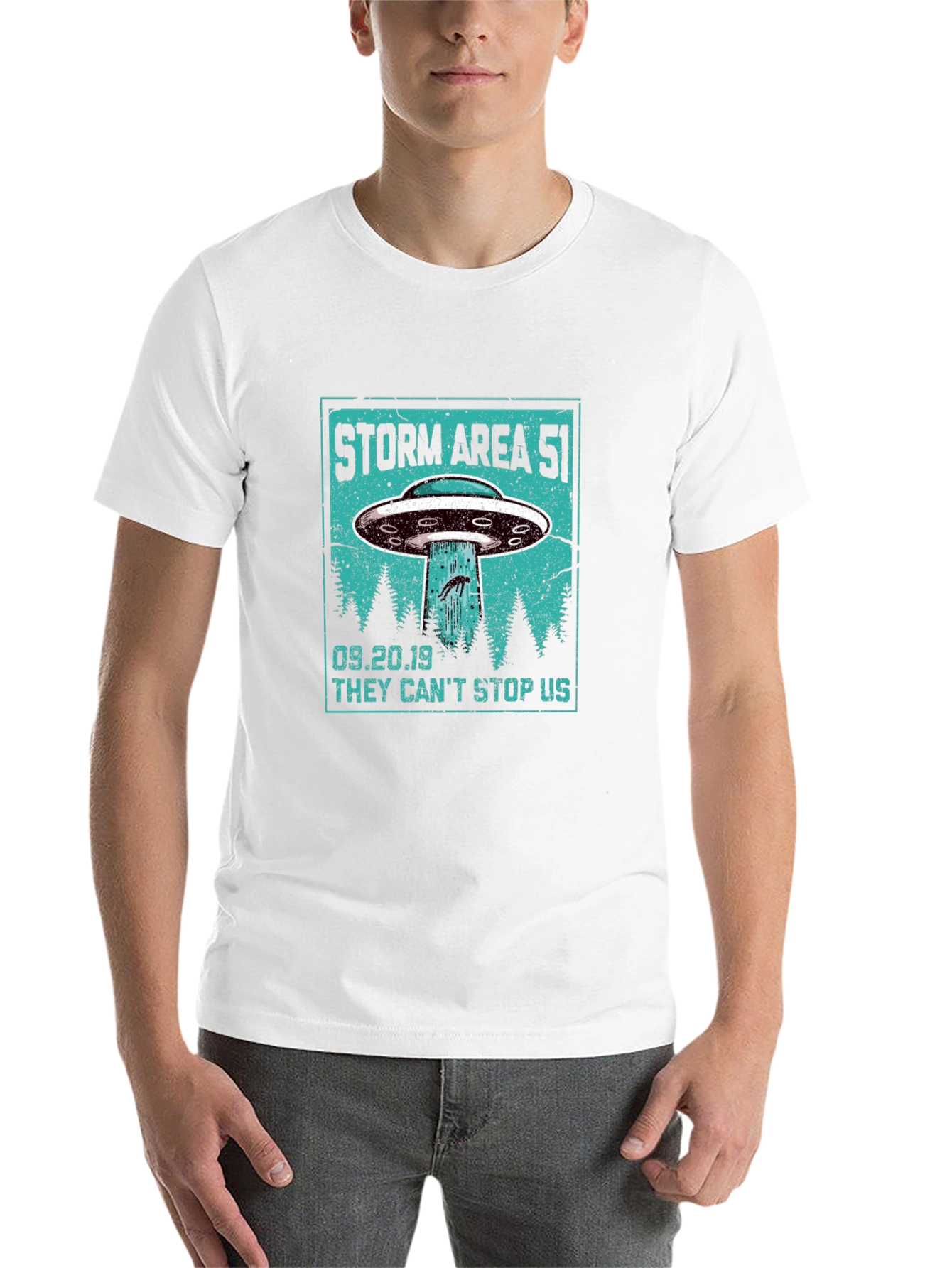 Storm Area 51 UFO Graphic Tee - 14
