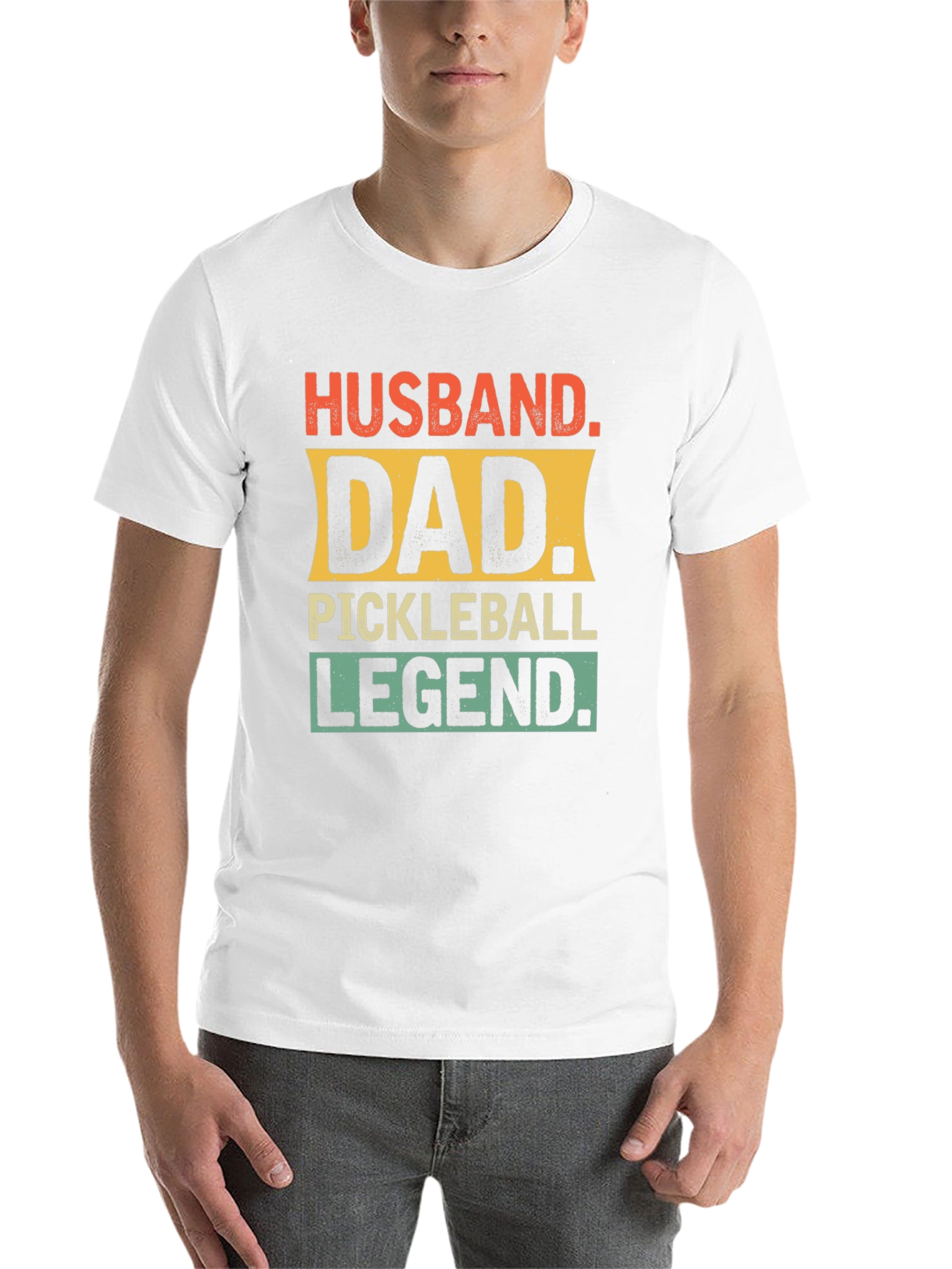 Black Husband Dad Pickleball Legend Graphic Tee view 14