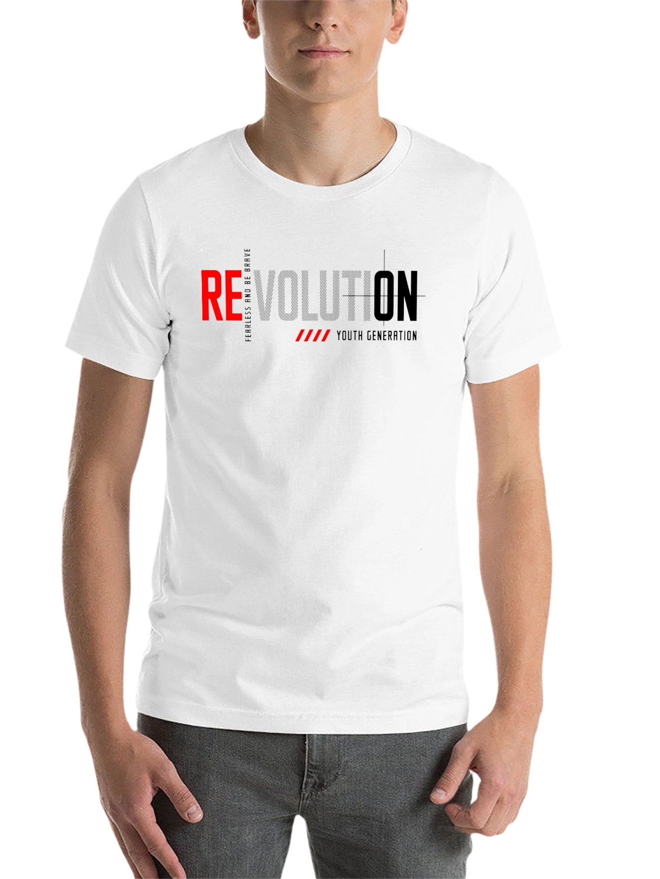 Black Revolution Graphic Print Men's T-Shirt view 14