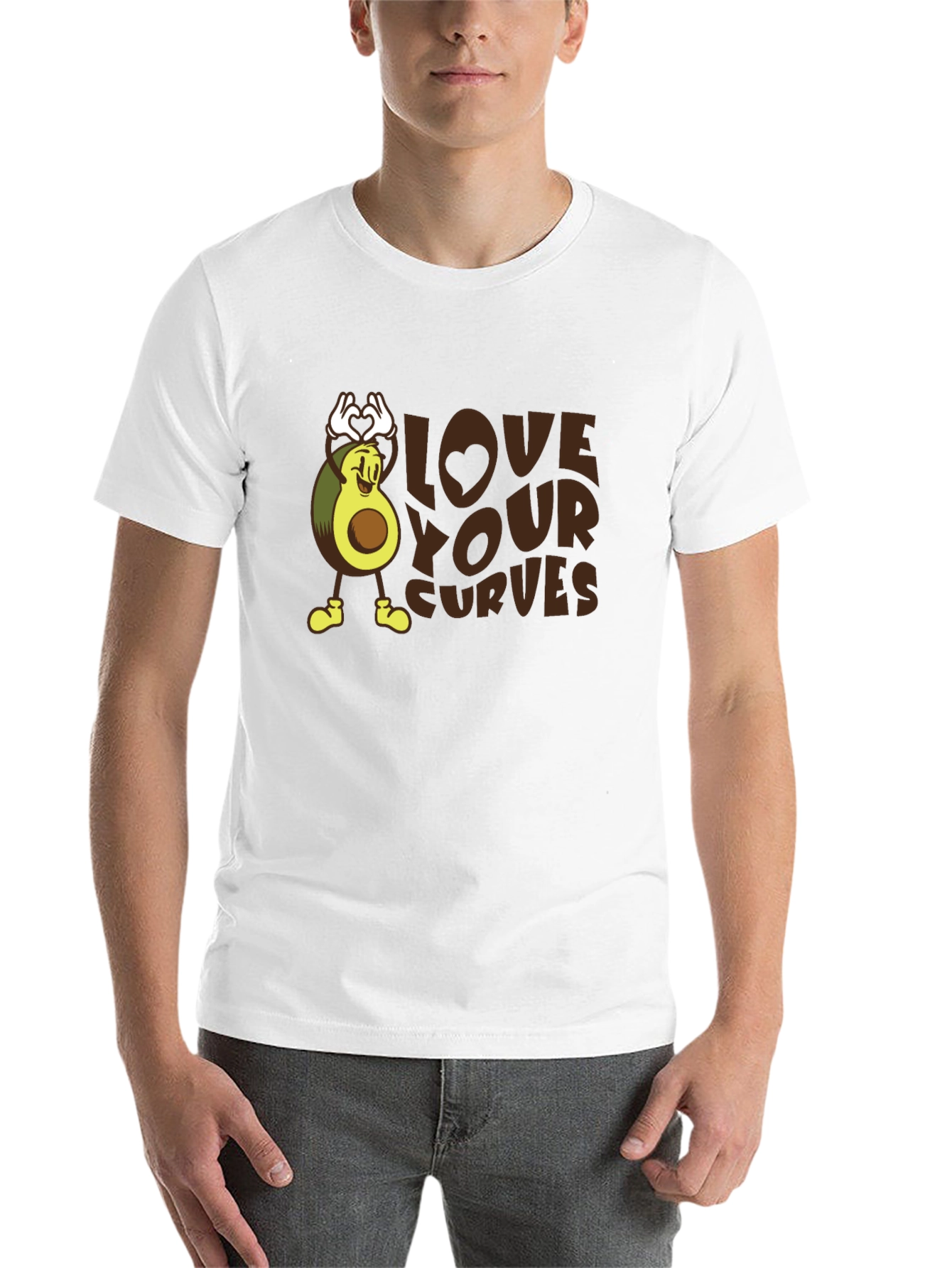 Black Love Your Curves Avocado Graphic Tee view 14