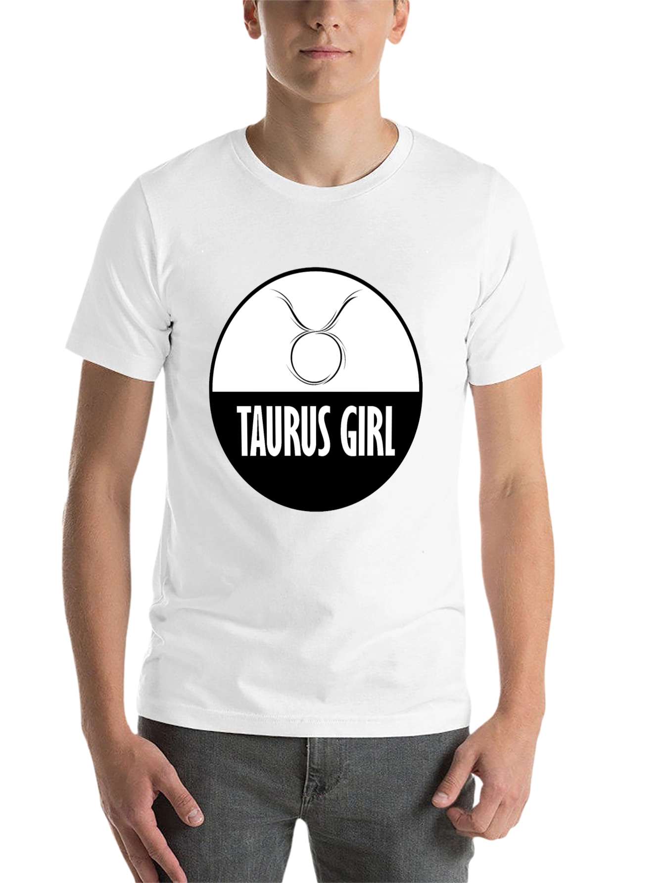 Black Taurus Girl Zodiac Sign Graphic Tee view 14