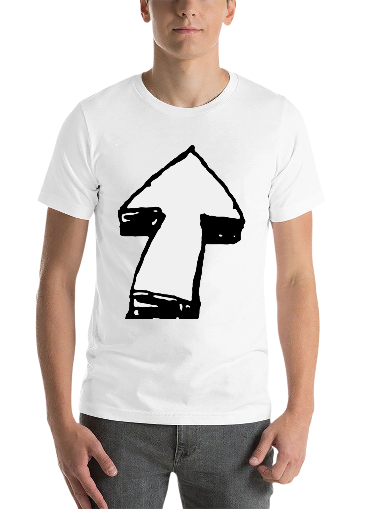 Black Arrow Graphic T-Shirt - Casual Style view 14