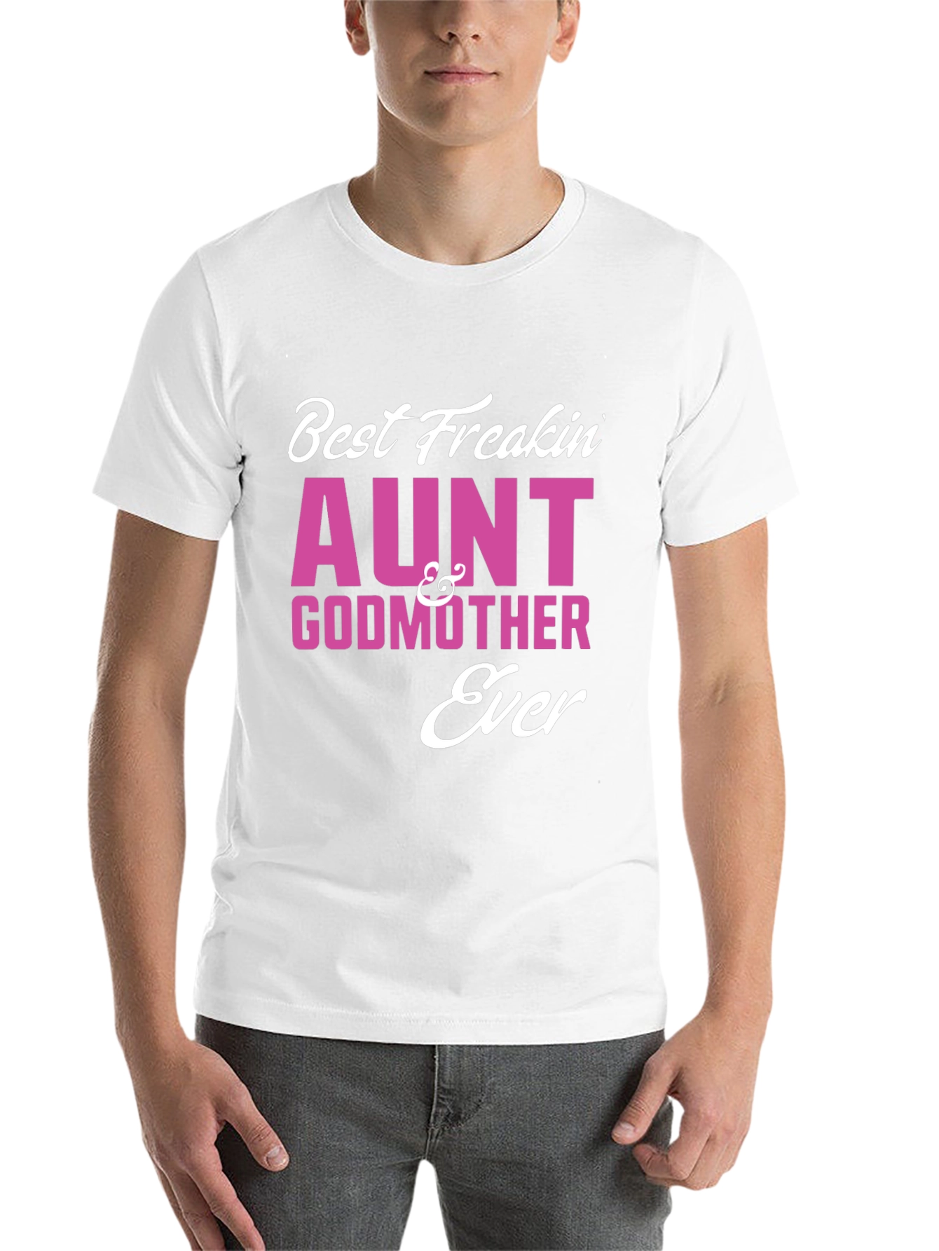 Black Best Freakin' Aunt & Godmother Ever T-Shirt view 14