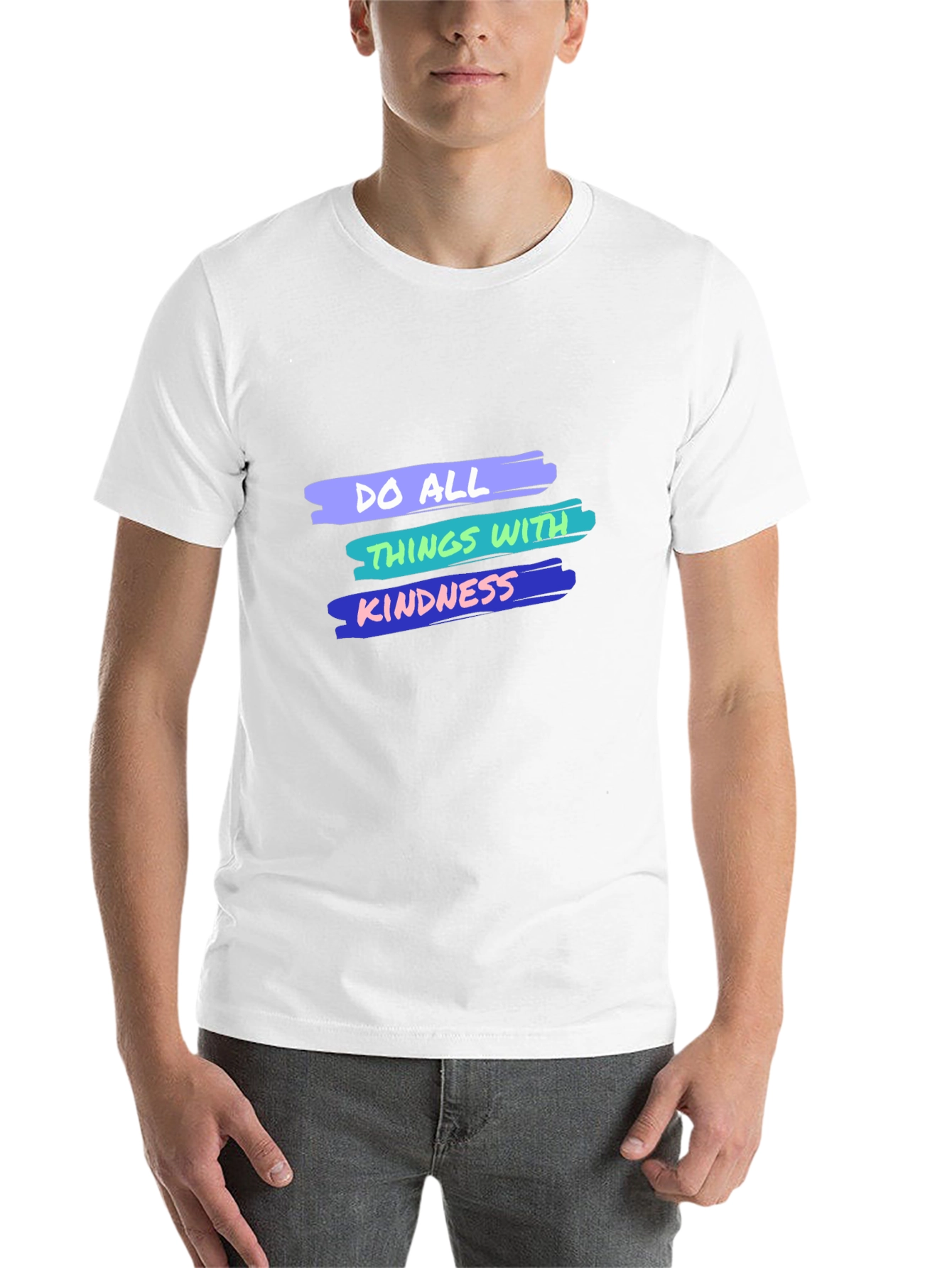 Black Kindness Graphic Tee - Unisex Casual T-Shirt view 14