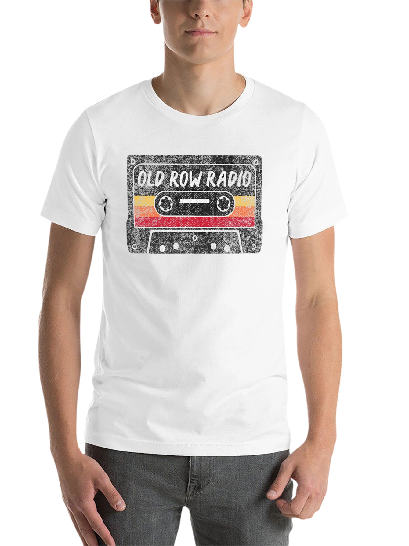 Black Retro Cassette Tape T-Shirt - Old Row Radio Tee view 14