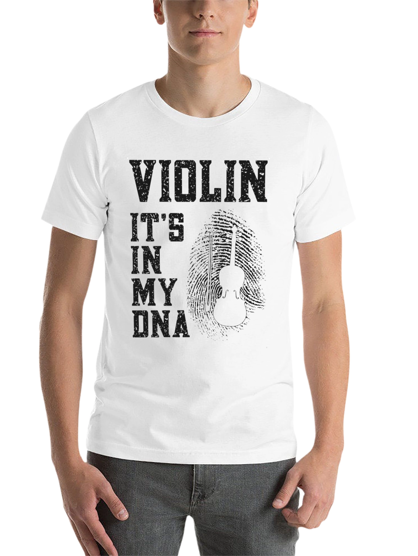 Black Violin DNA Black T-Shirt - Musician Gift view 14
