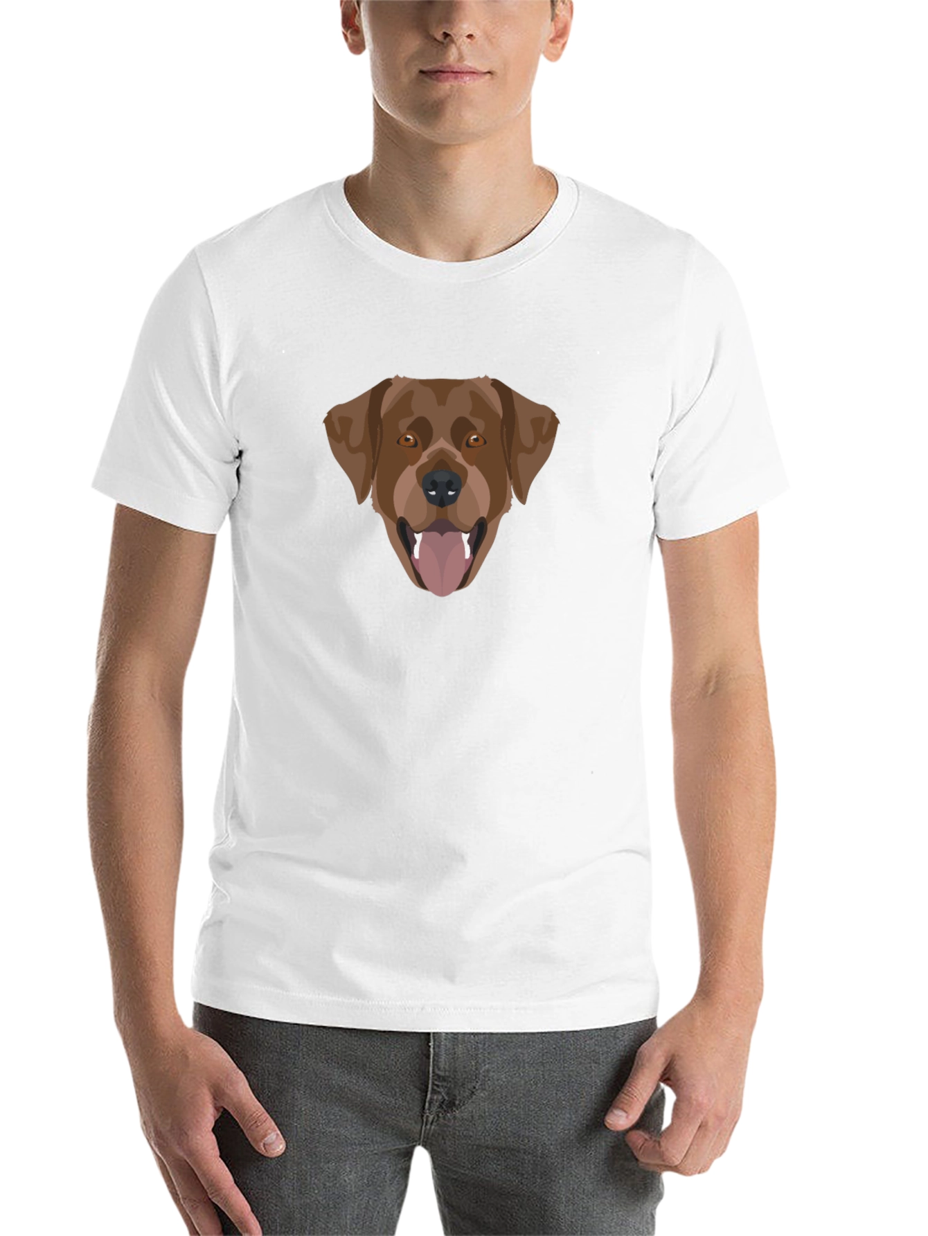 Black Dog Graphic Tee - Black Cotton Blend view 14
