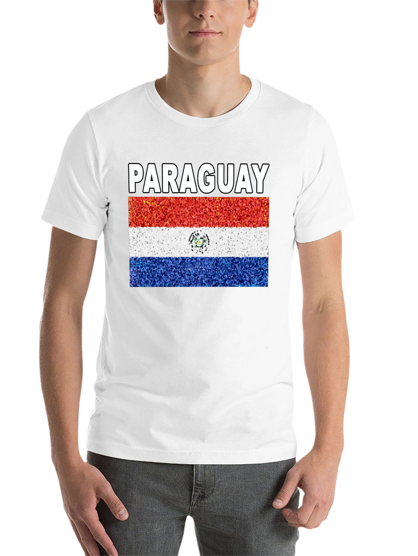 Black Paraguay Flag T-Shirt - Patriotic Tee view 14