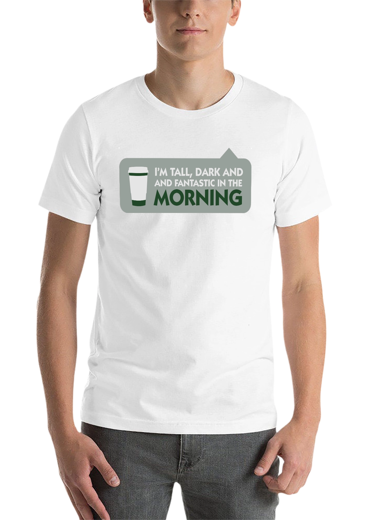 Black Tall, Dark & Fantastic Morning T-Shirt view 14