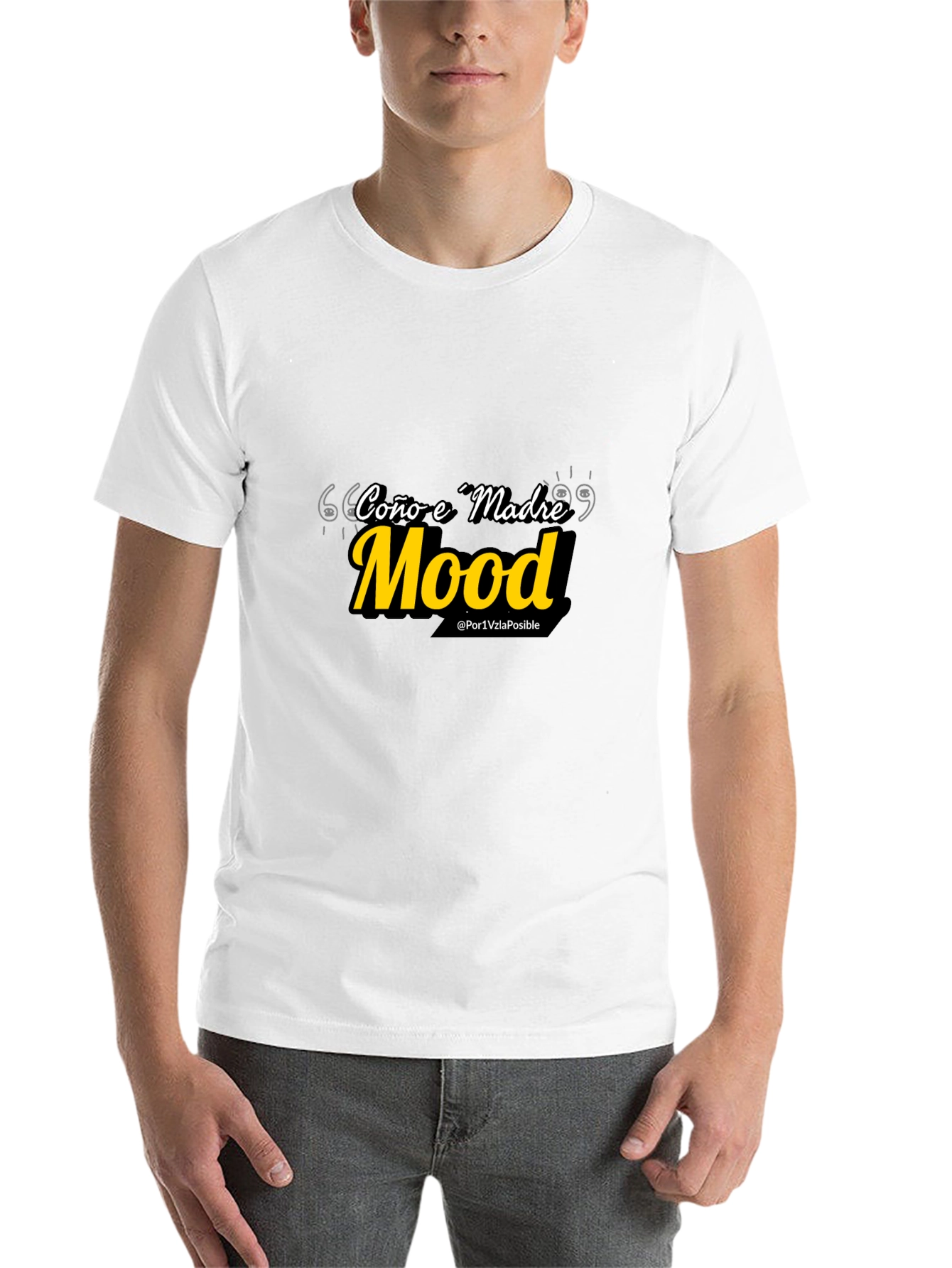 Black Coño e Madre Mood T-Shirt - Black Cotton Blend Tee view 14