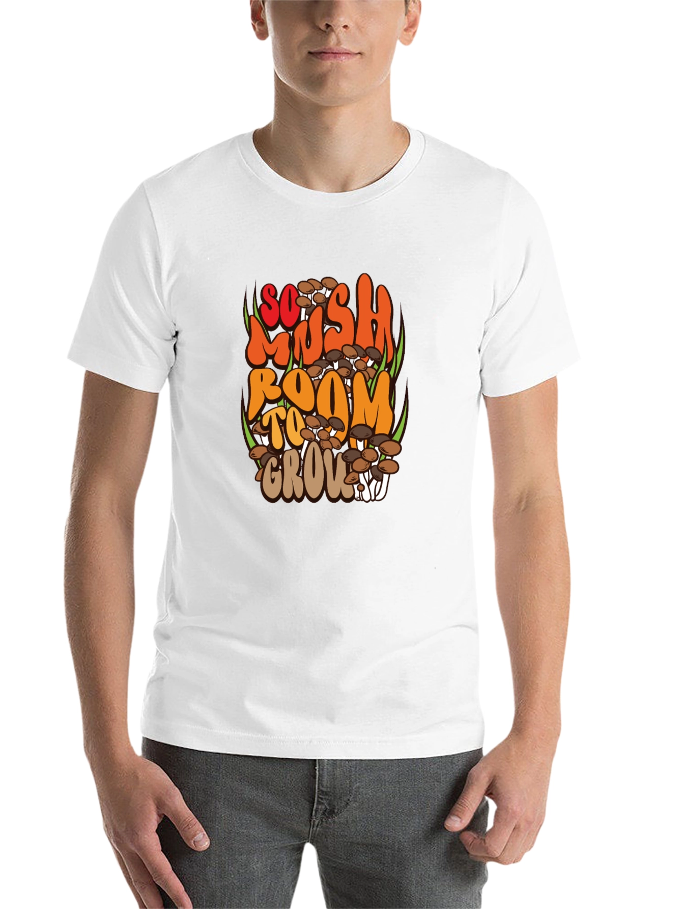 Black So Mush Room to Grow Black Graphic Tee view 14