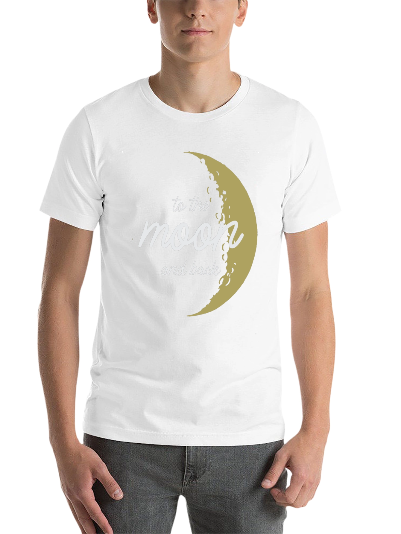 Black To the Moon and Back Graphic Tee view 14