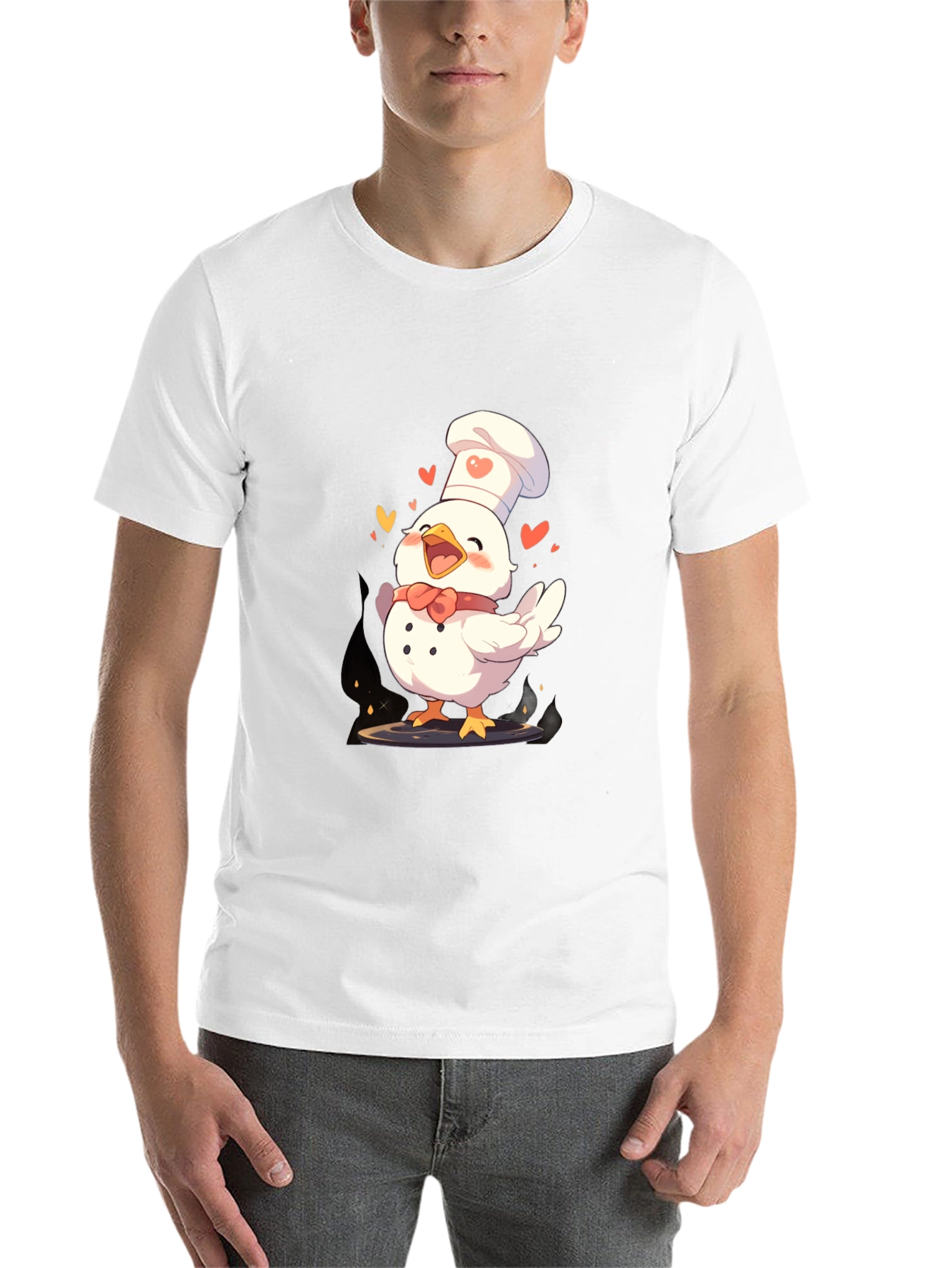 Black Chef Chicken Graphic Tee - Fun Cooking Shirt view 14