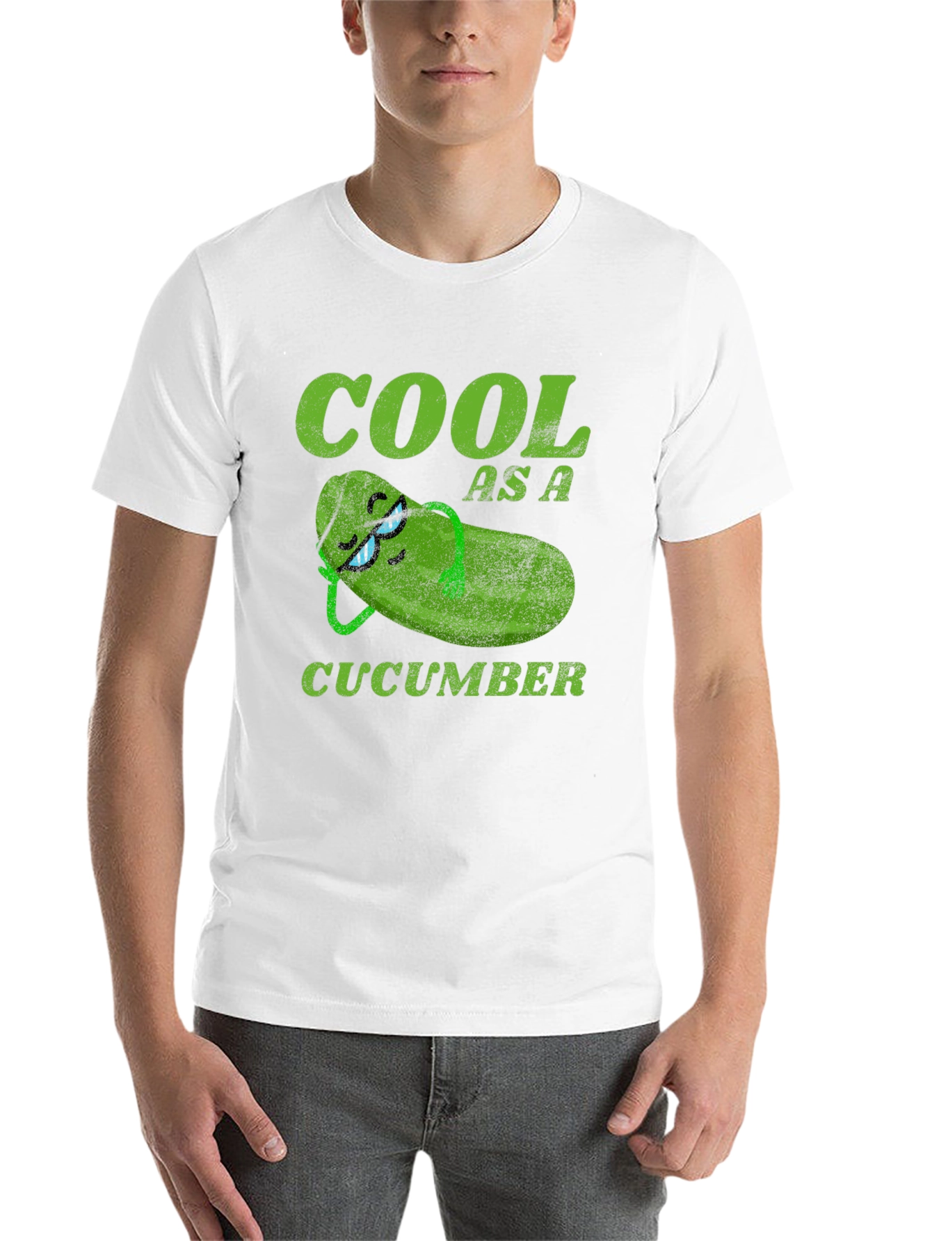 Black Cool As A Cucumber Graphic T-Shirt view 14
