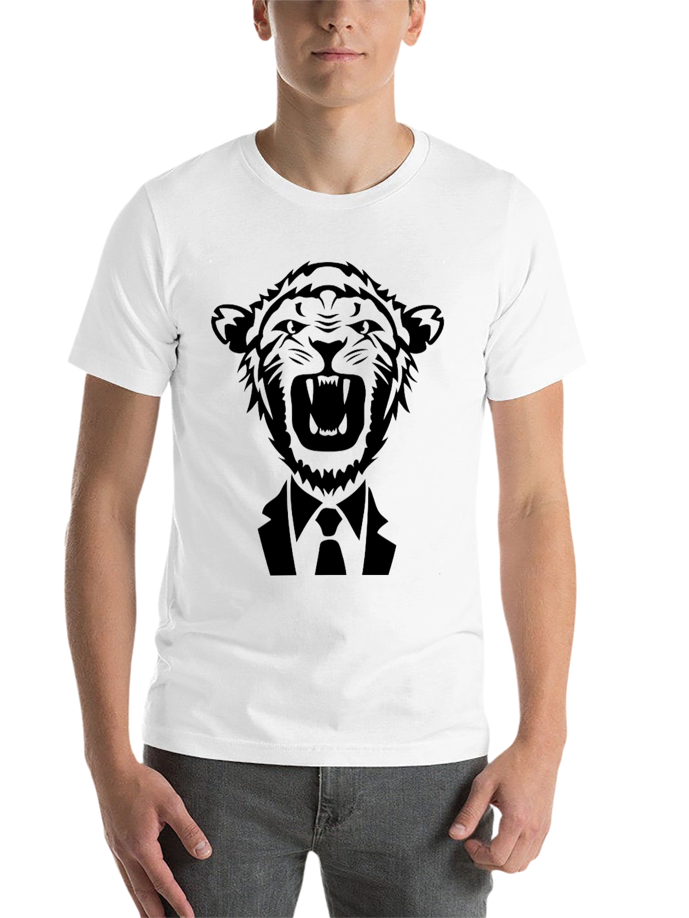 Black Tiger Suit Graphic Tee - Bold Style view 14