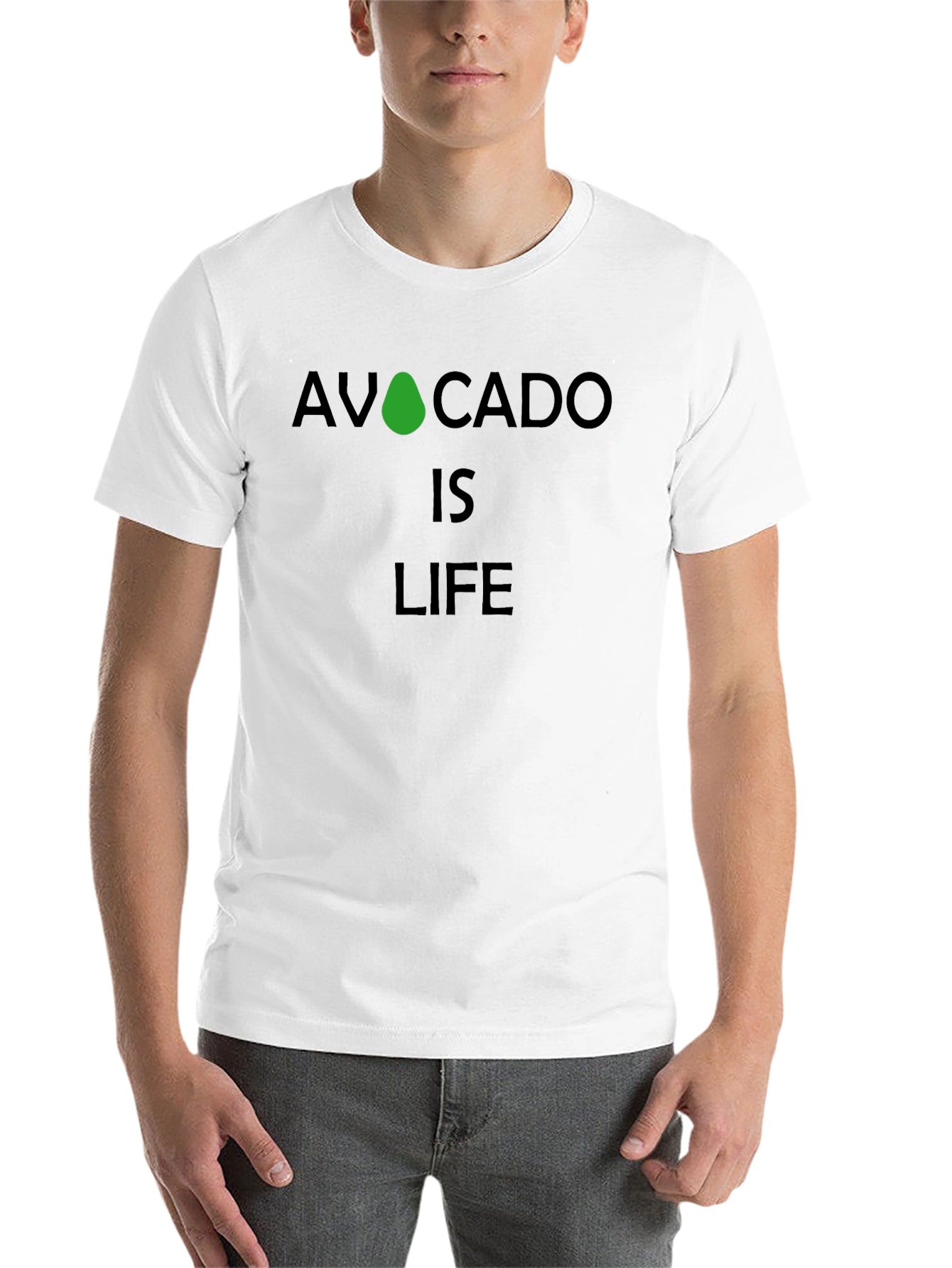 Black Avocado Is Life Graphic Tee - Black view 14