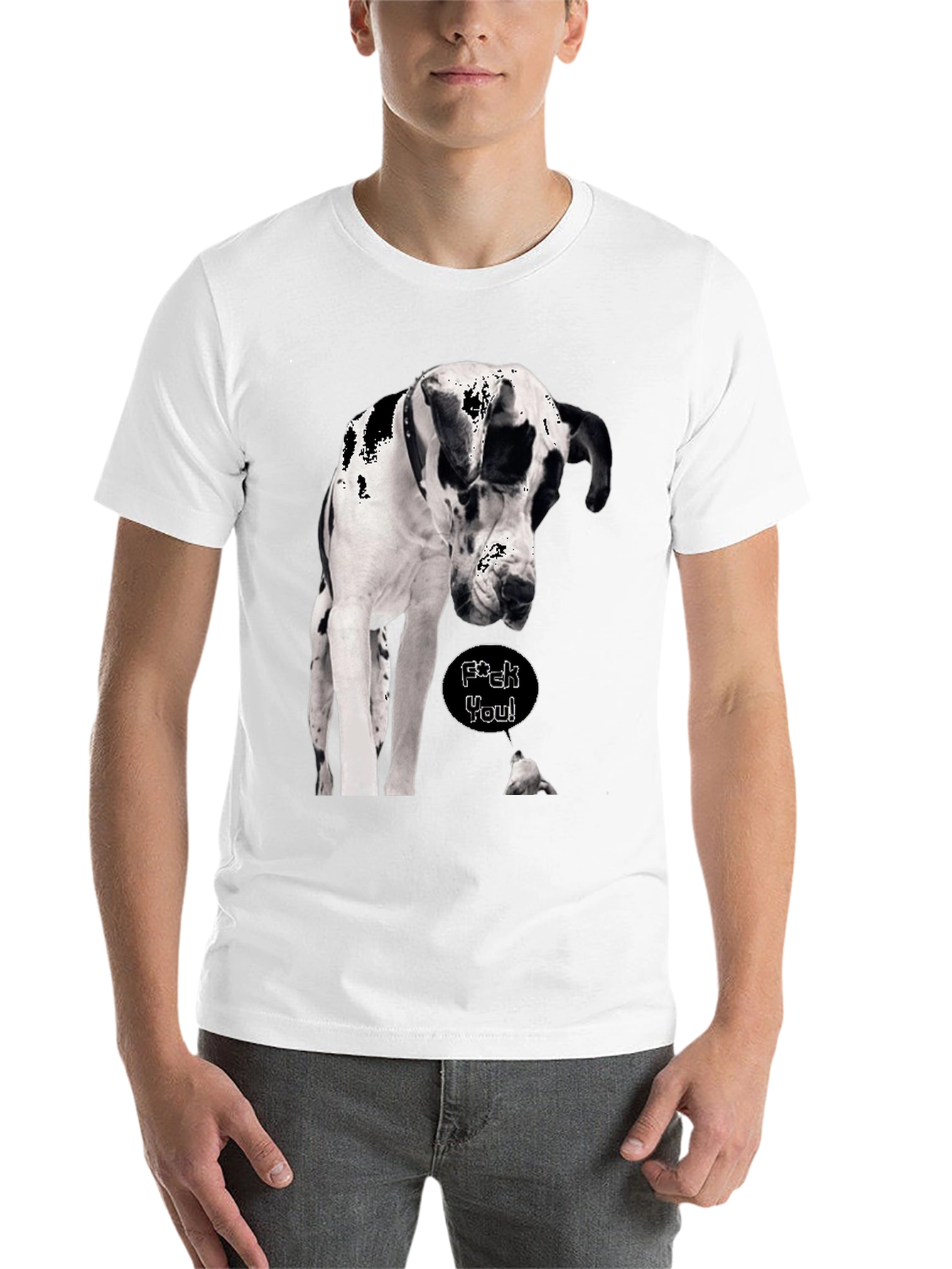 Black Dog T-Shirt - Great Dane Design view 14