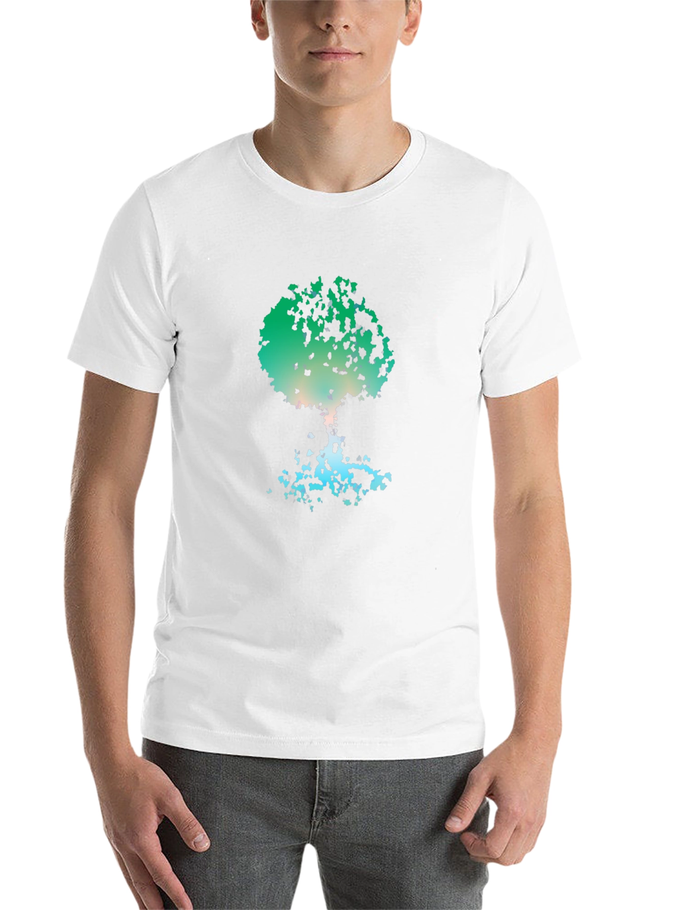 Black Abstract Tree Graphic Tee - Nature Inspired view 14