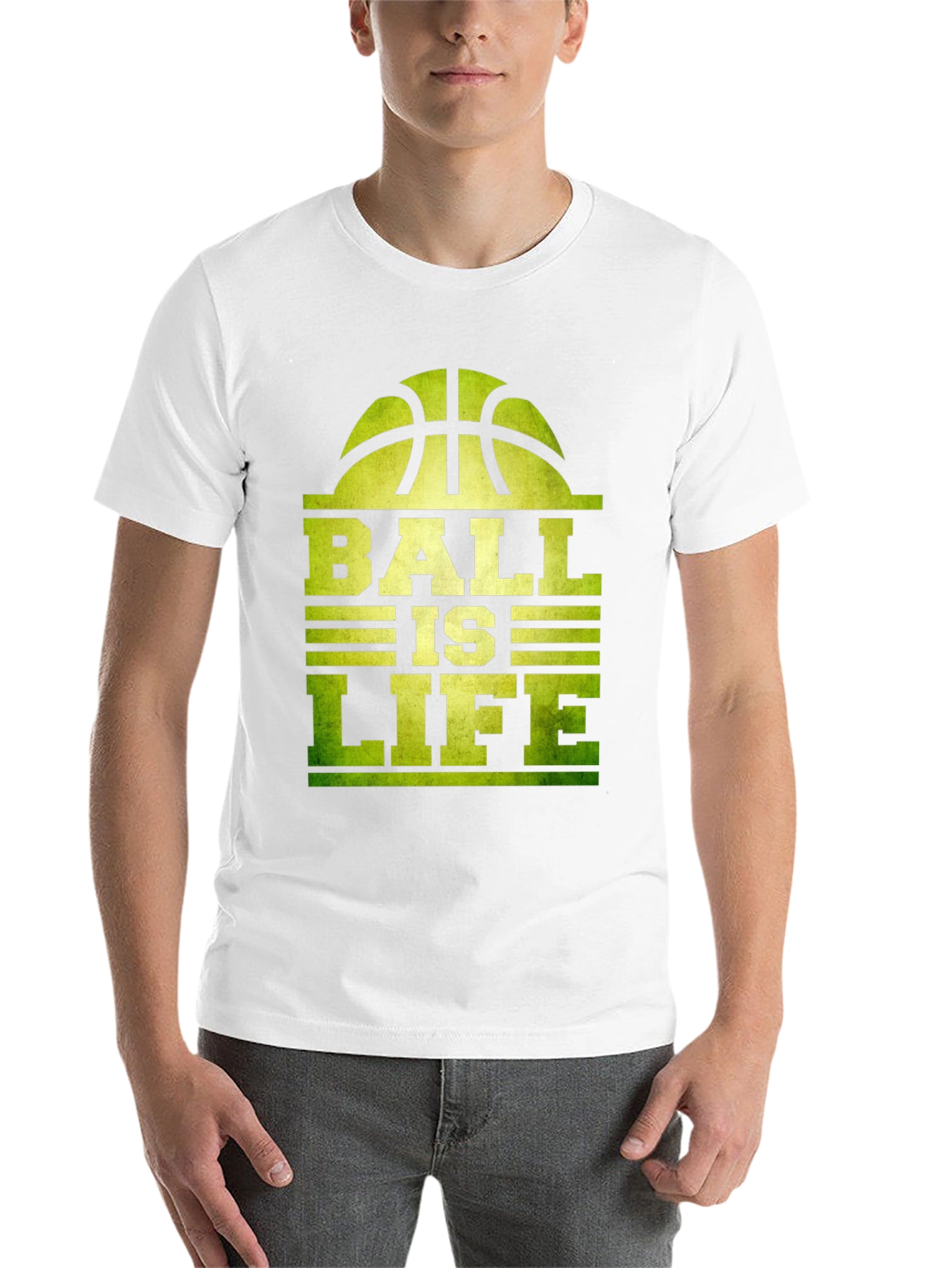 Black Ball is Life Graphic T-Shirt - Black Cotton Tee view 14