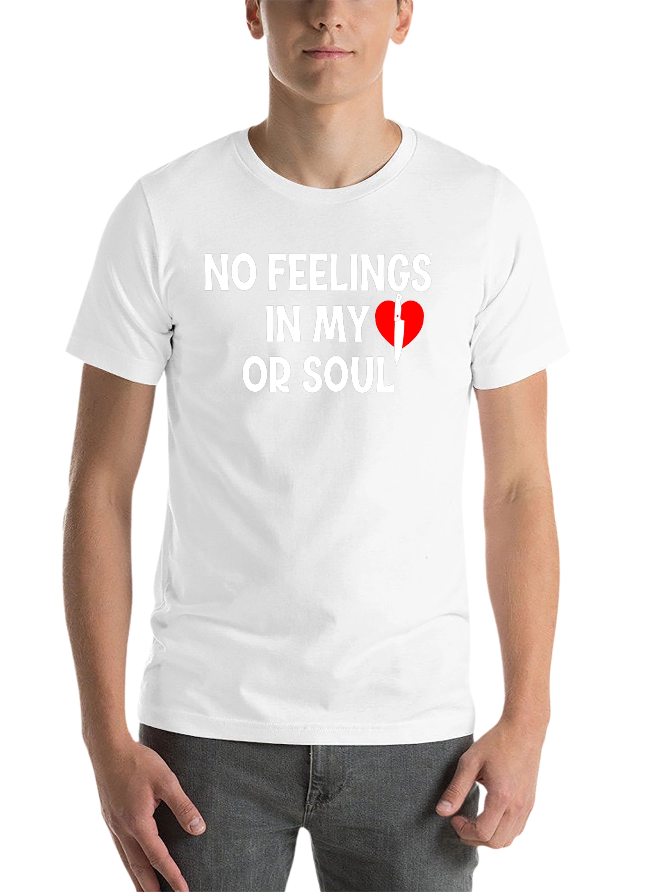 Black No Feelings T-Shirt view 14