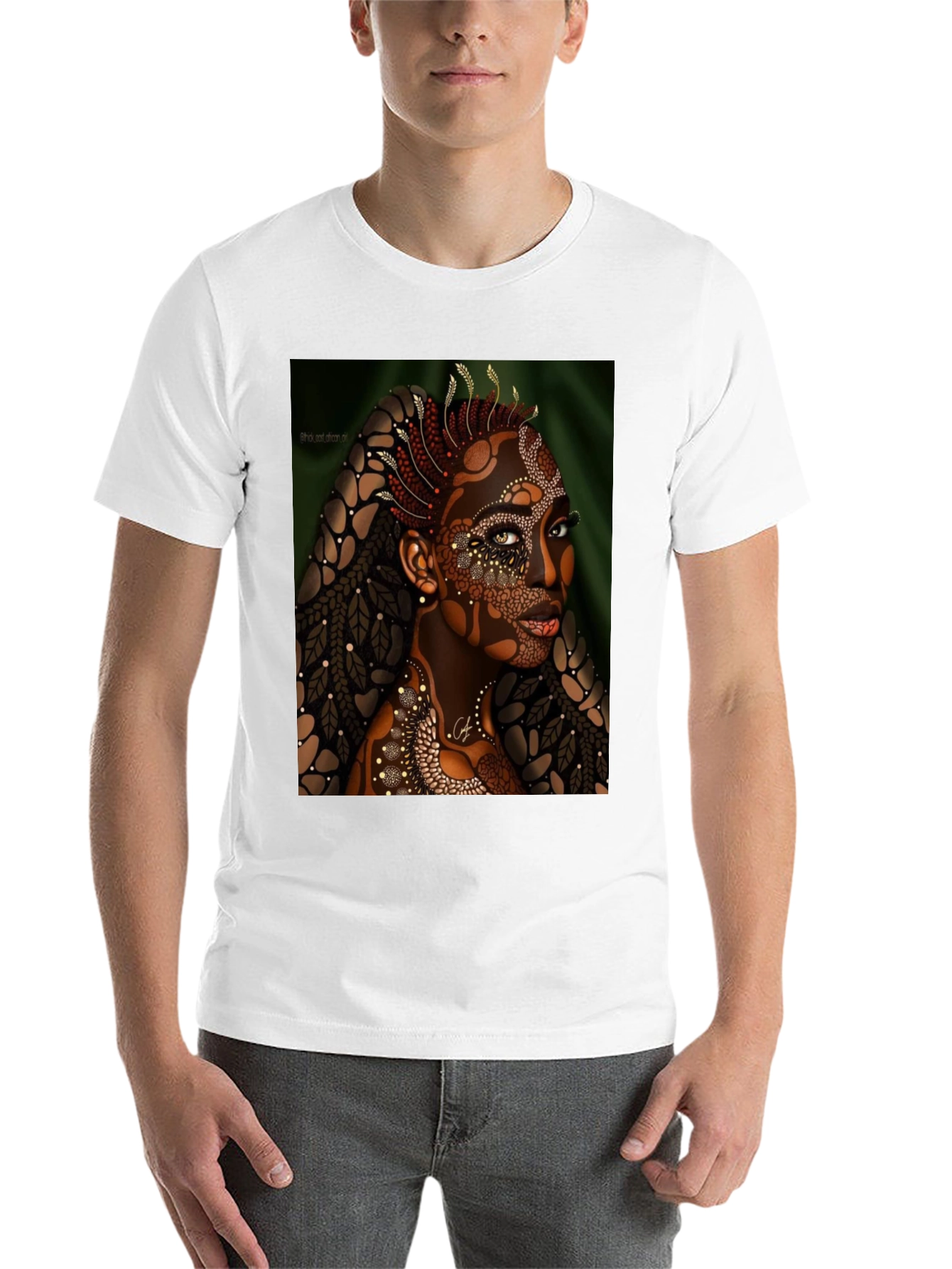 Artistic Woman Portrait Graphic T-Shirt - 14