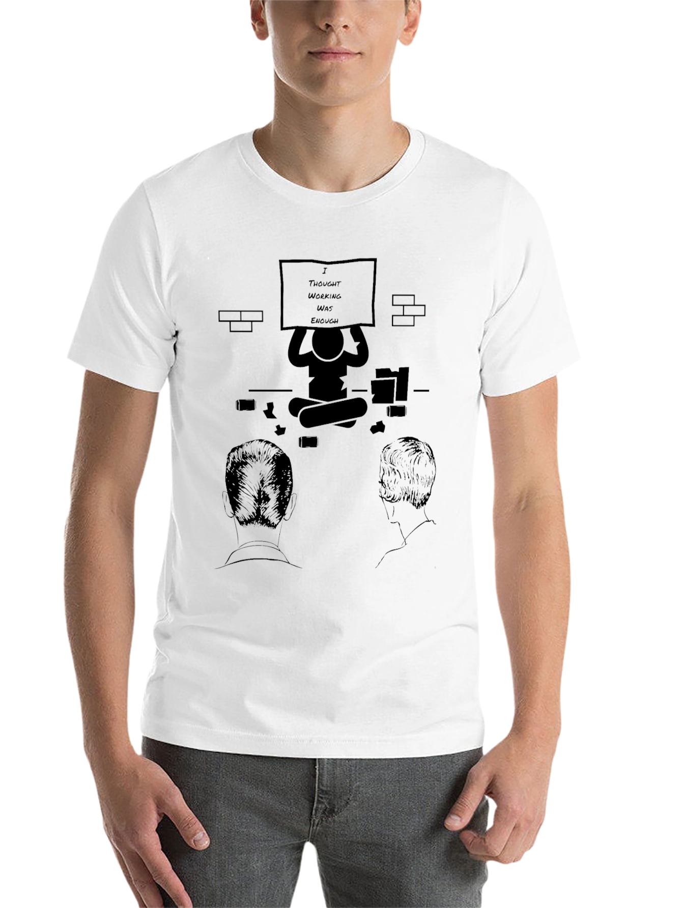 Black I Thought Working Was Enough Graphic T-Shirt view 14