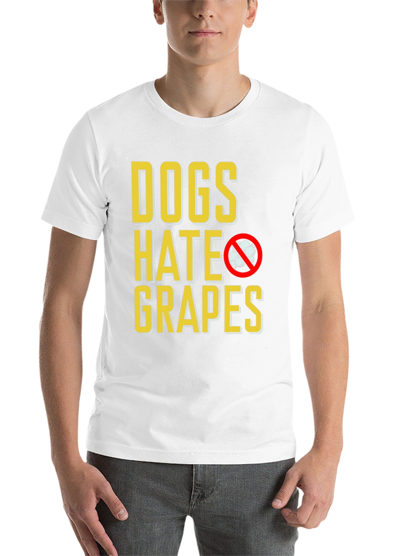 Black Dogs Hate Grapes T-Shirt - Funny Dog Lover Tee view 14