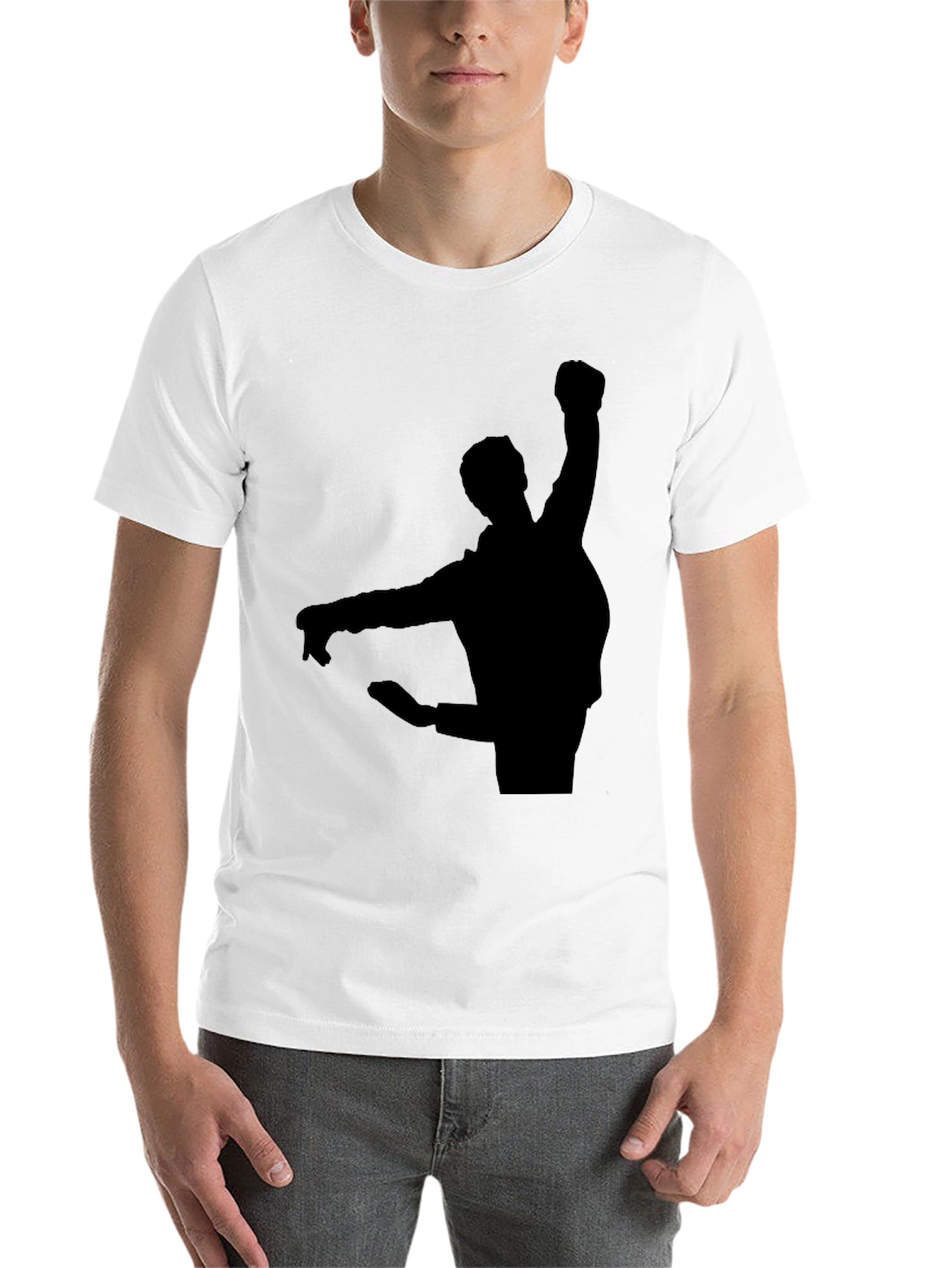 Black Silhouette Graphic T-Shirt - Black view 14