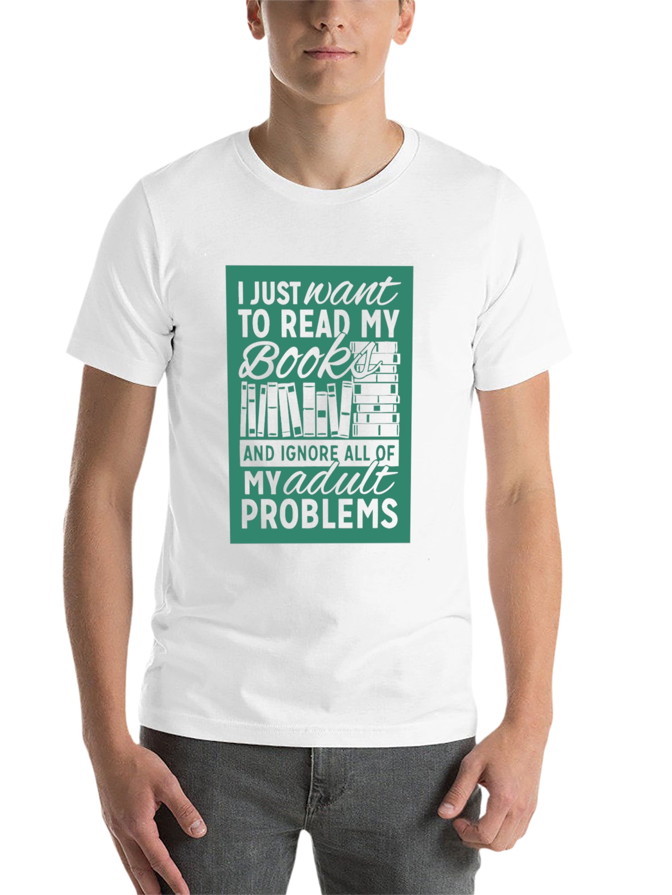Reader's Retreat Tee - Book Lover's Statement Shirt - 14