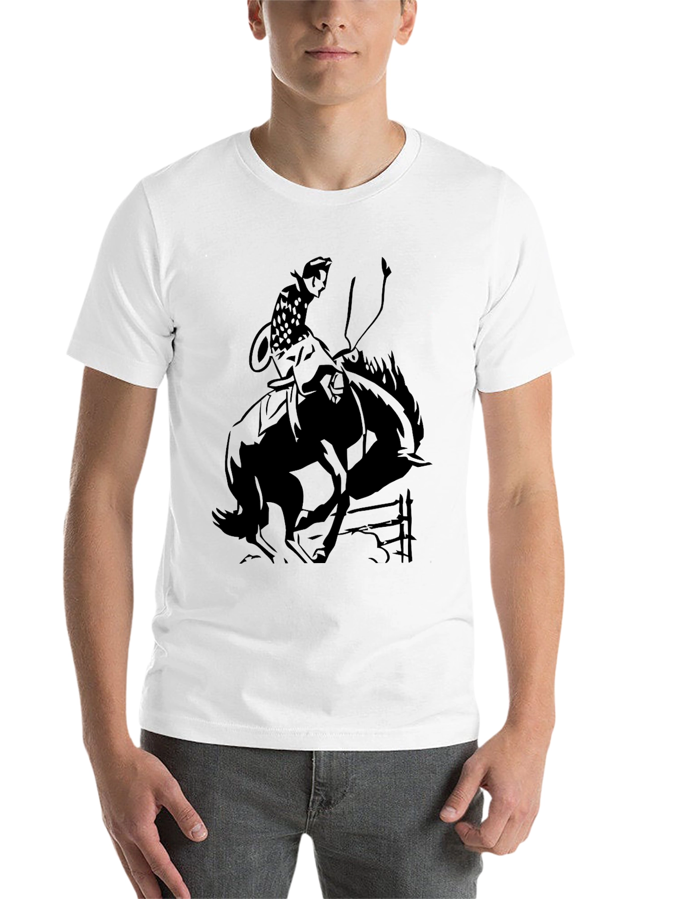 Black Black Rodeo Rider Graphic Tee view 14