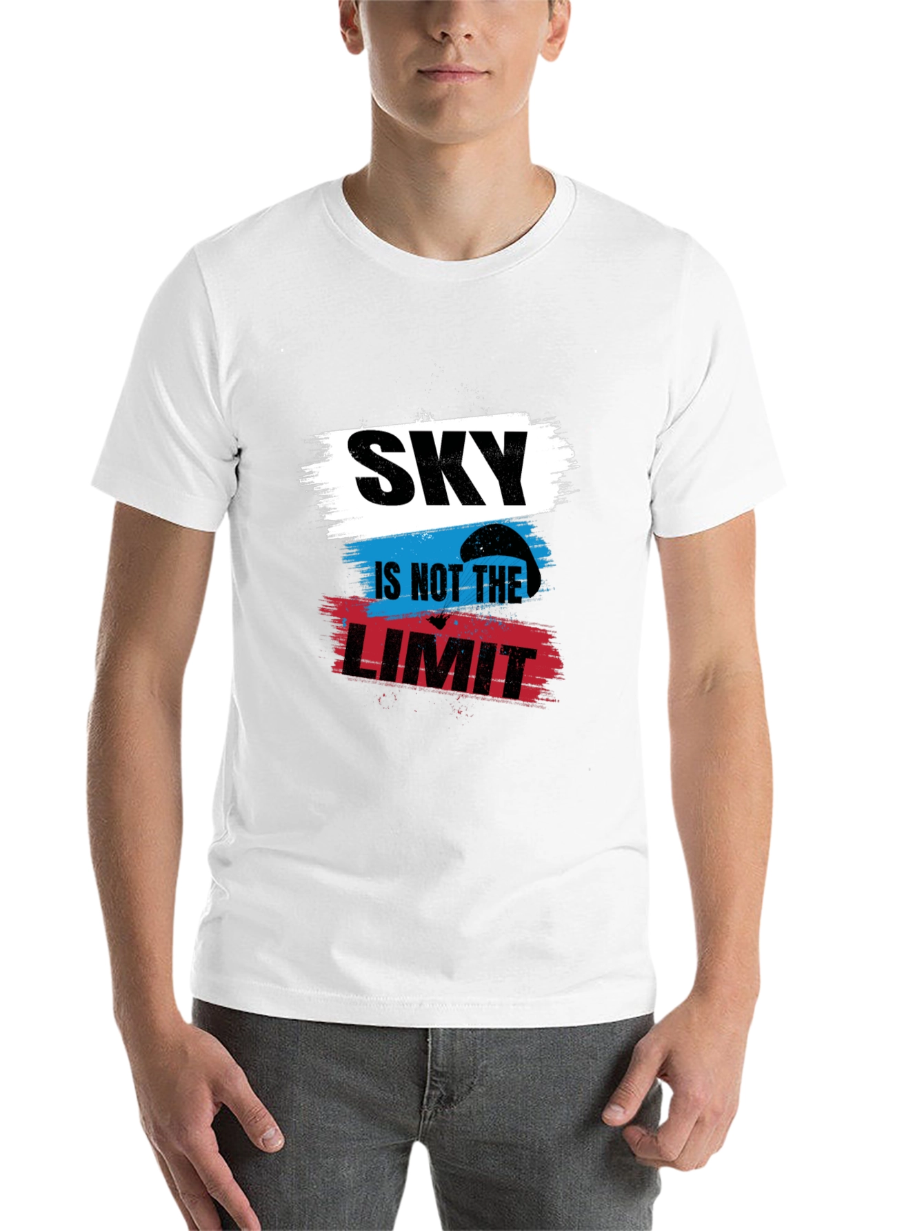 Black Sky Is Not The Limit Black T-Shirt view 14