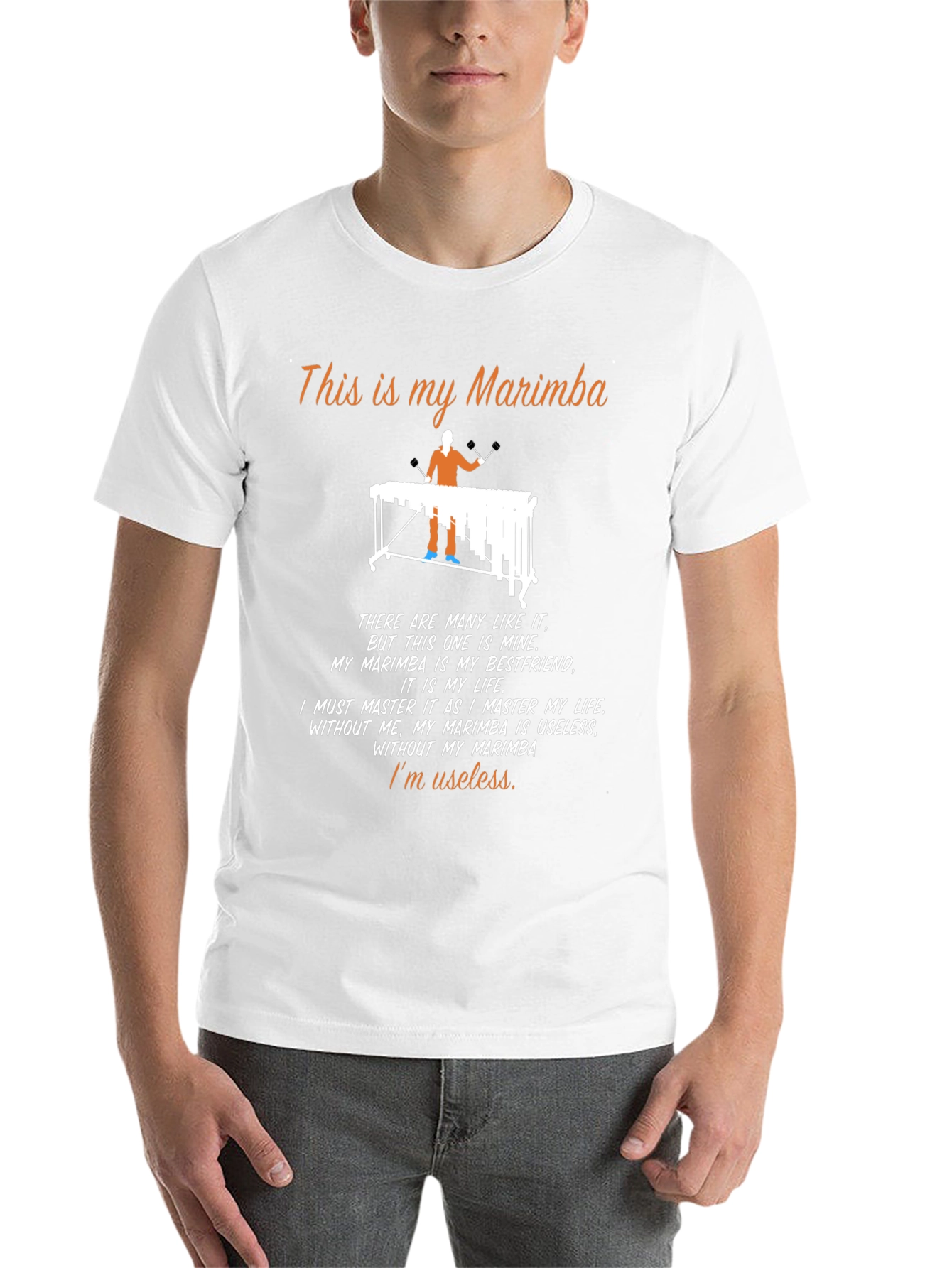 Black Marimba Lover's T-Shirt: My Marimba, My Life view 14