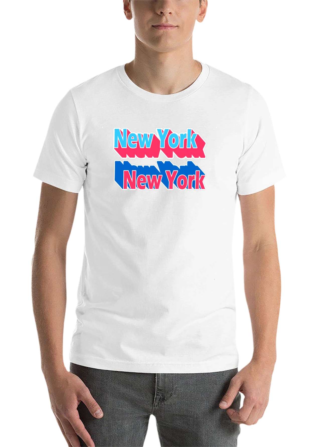 Black New York Graphic Tee, Black Cotton Shirt view 14