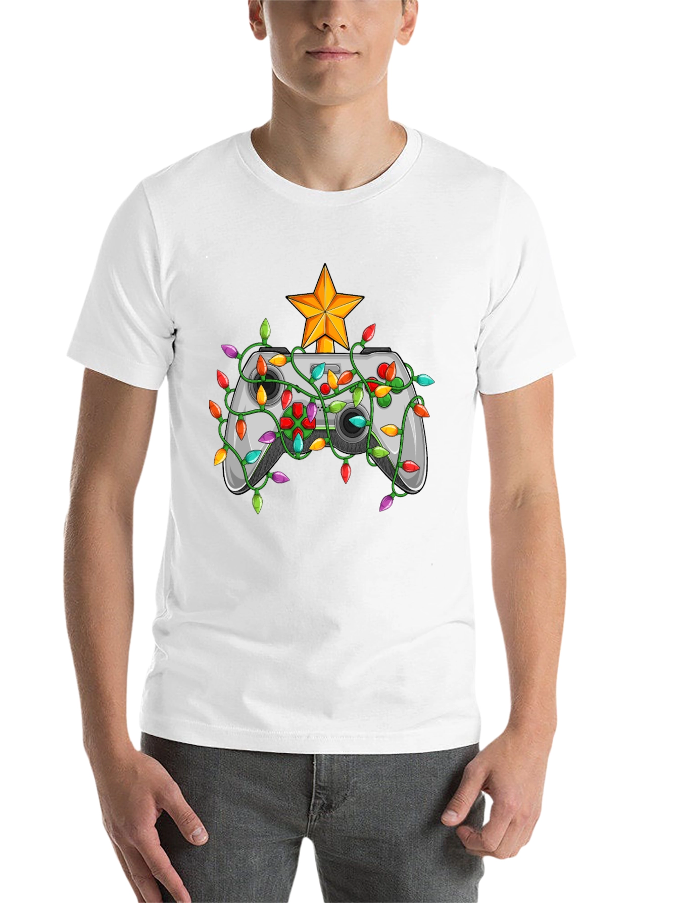 Black Gamer Christmas T-Shirt - Holiday Gaming Tee view 14