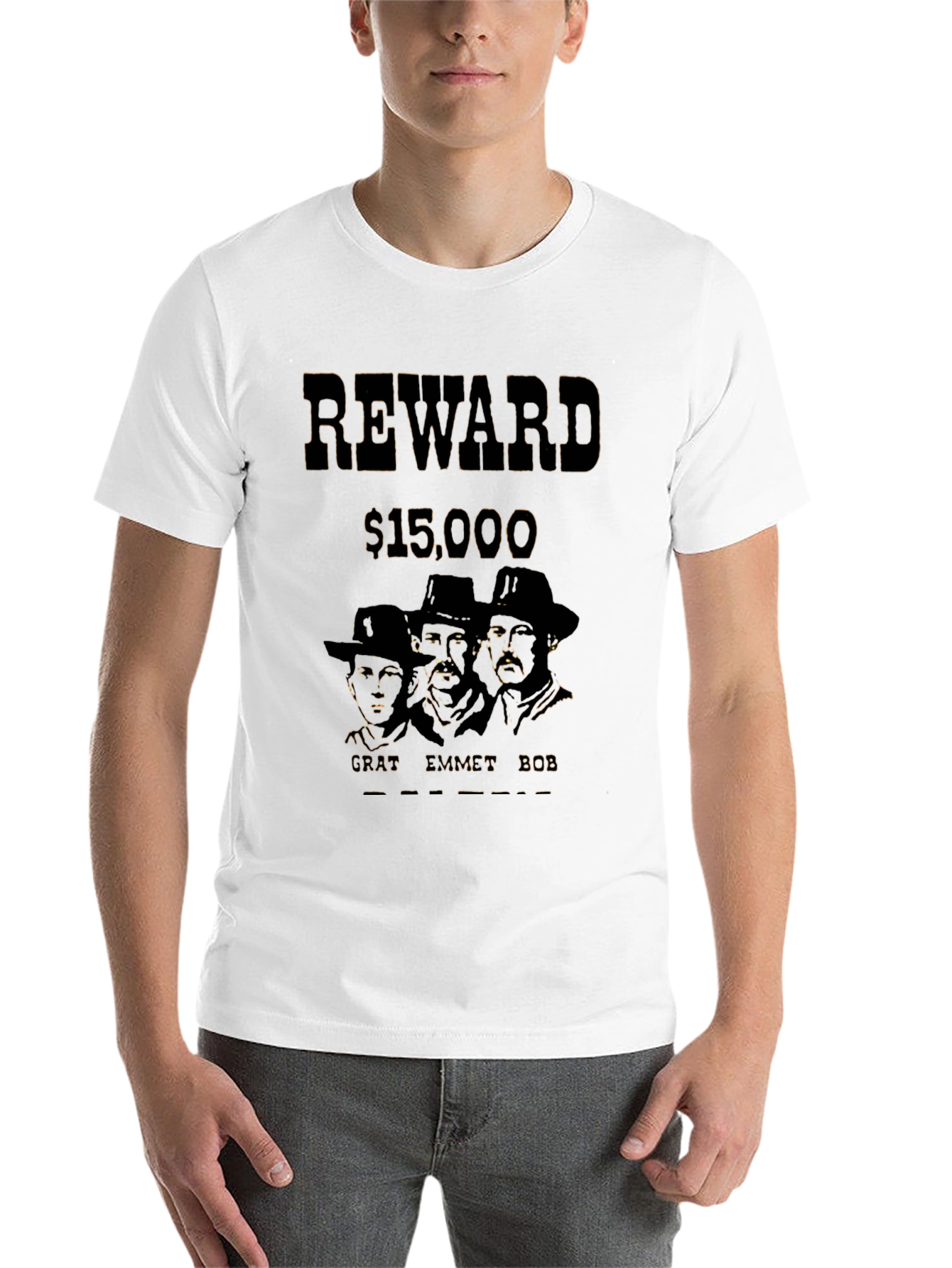 Black Vintage Reward T-Shirt - Cratt Emmett Bob view 14